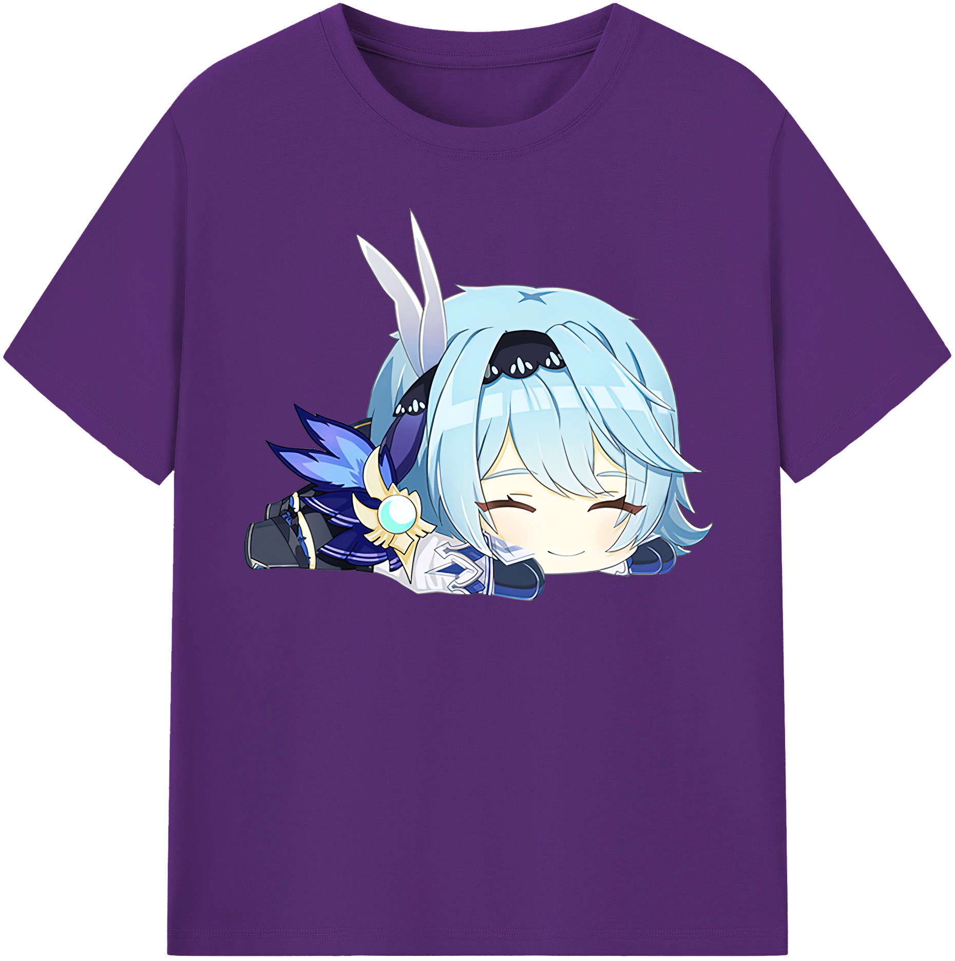 げんし神 优菈 ゆうら genshin Yūra 綿100％半袖Tシャツ（フロントプリント）