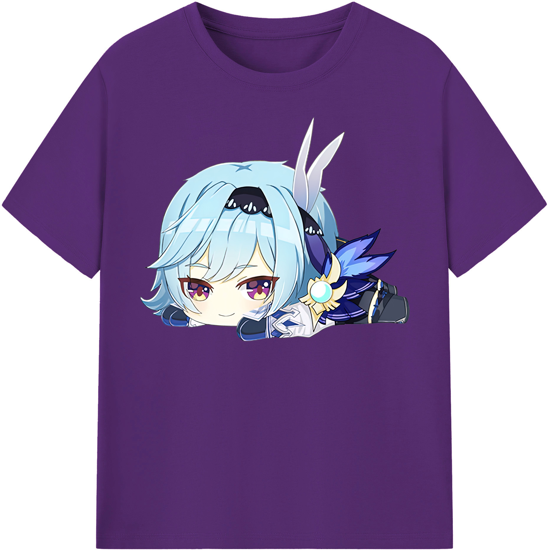 げんし神 优菈 ゆうら genshin Yūra 綿100％半袖Tシャツ（フロントプリント）