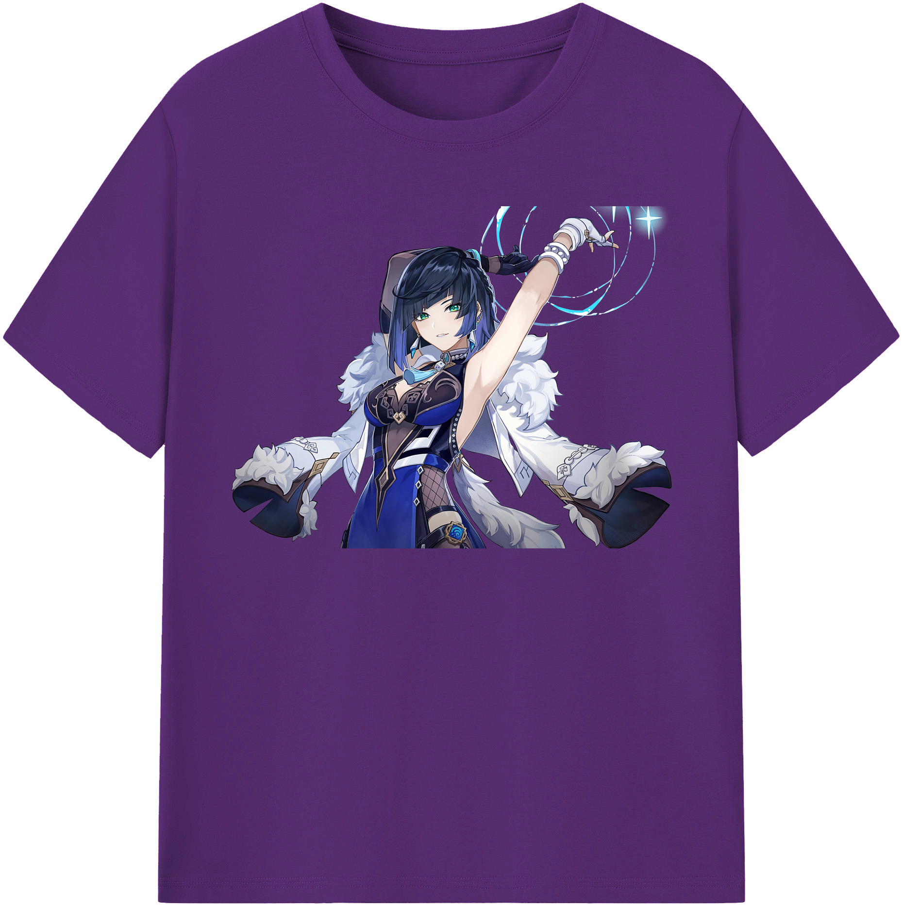げんし神 夜兰 やらん genshin Yaran 綿100％半袖Tシャツ（フロントプリント）