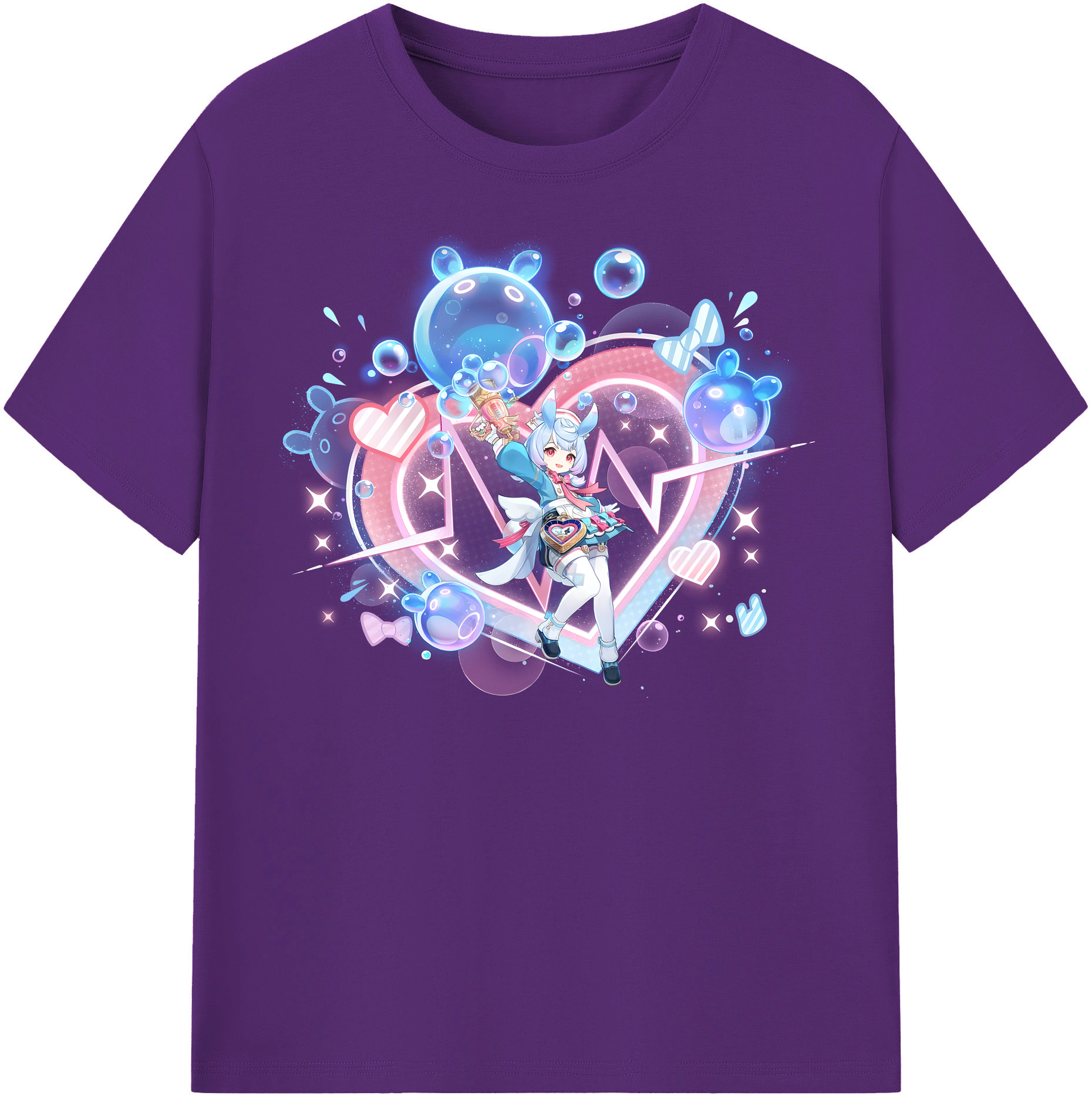 げんし神 シゲウィン genshin Shigewin 綿100％半袖Tシャツ（フロントプリント）