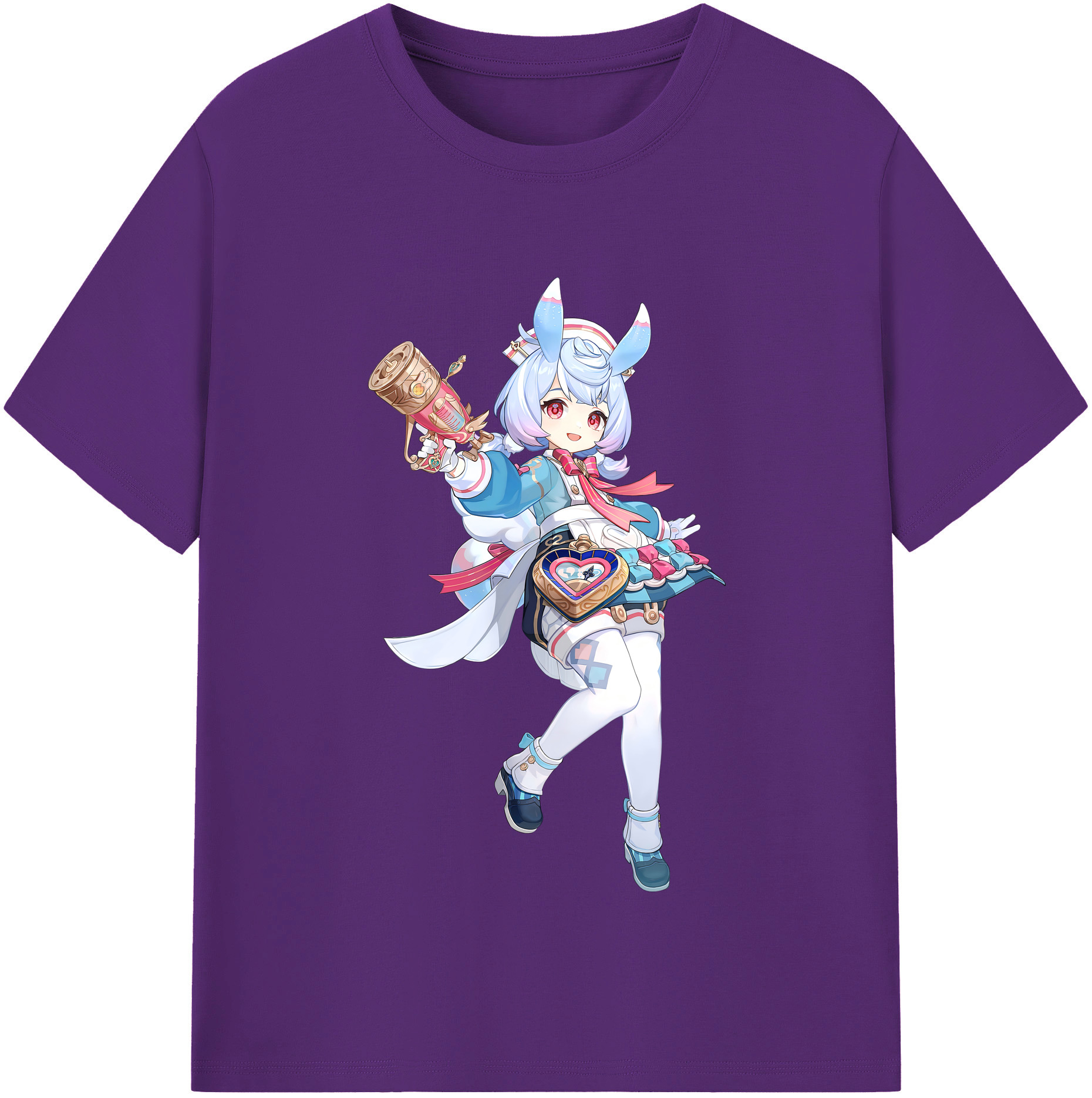 げんし神 シゲウィン genshin Shigewin 綿100％半袖Tシャツ（フロントプリント）