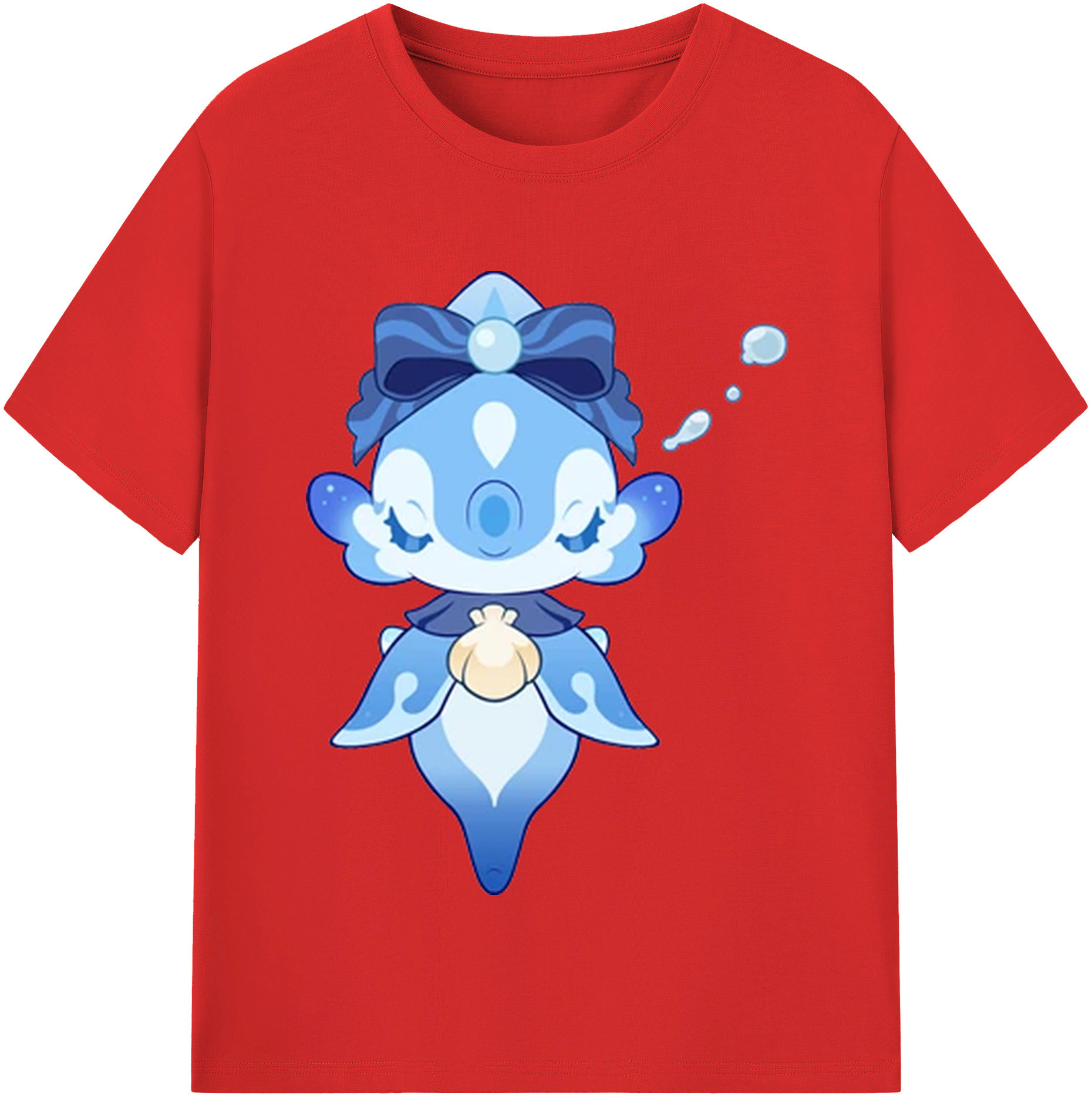 げんし神 フリーナ genshin Furina 綿100％半袖Tシャツ（フロントプリント）