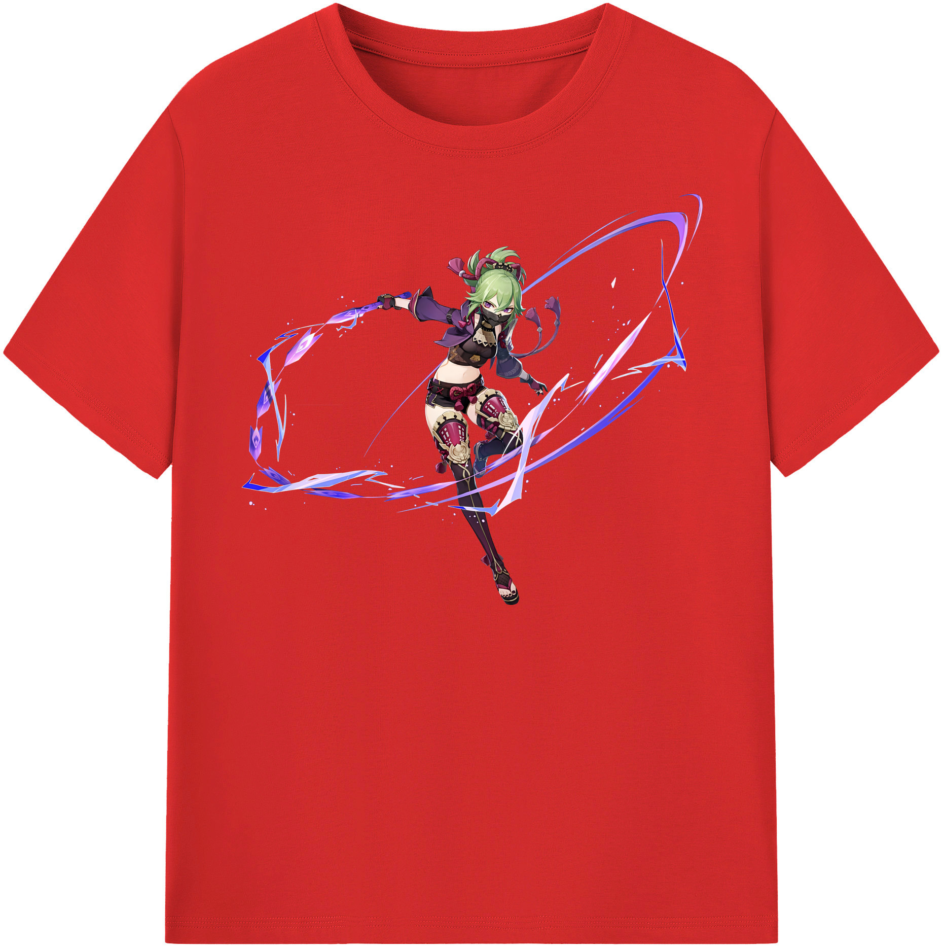 げんし神  久岐忍 くき しのぶ genshin Kuki Shinobu 綿100％半袖Tシャツ（フロントプリント）