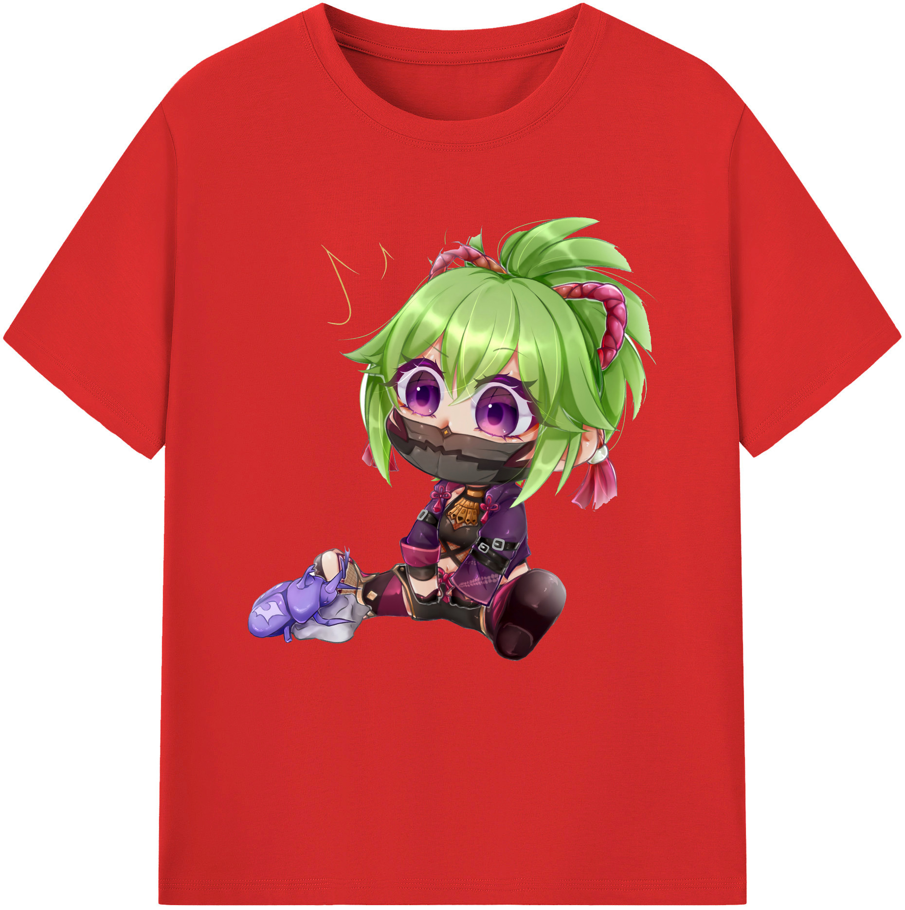 げんし神  久岐忍 くき しのぶ genshin Kuki Shinobu 綿100％半袖Tシャツ（フロントプリント）