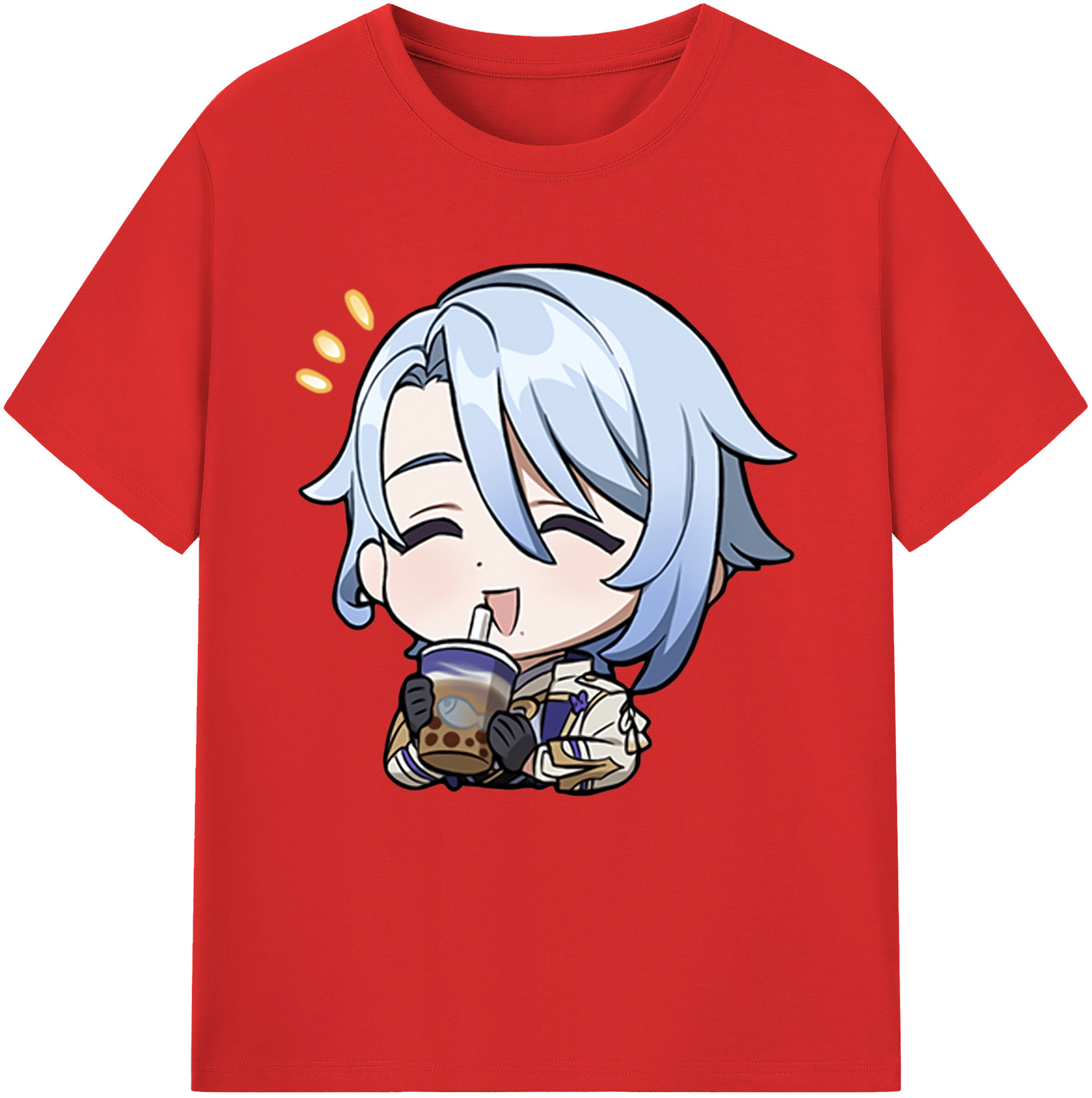 げんし神 神里綾人 かみさとあやと genshin Kamisato Ayato 綿100％半袖Tシャツ（フロントプリント）