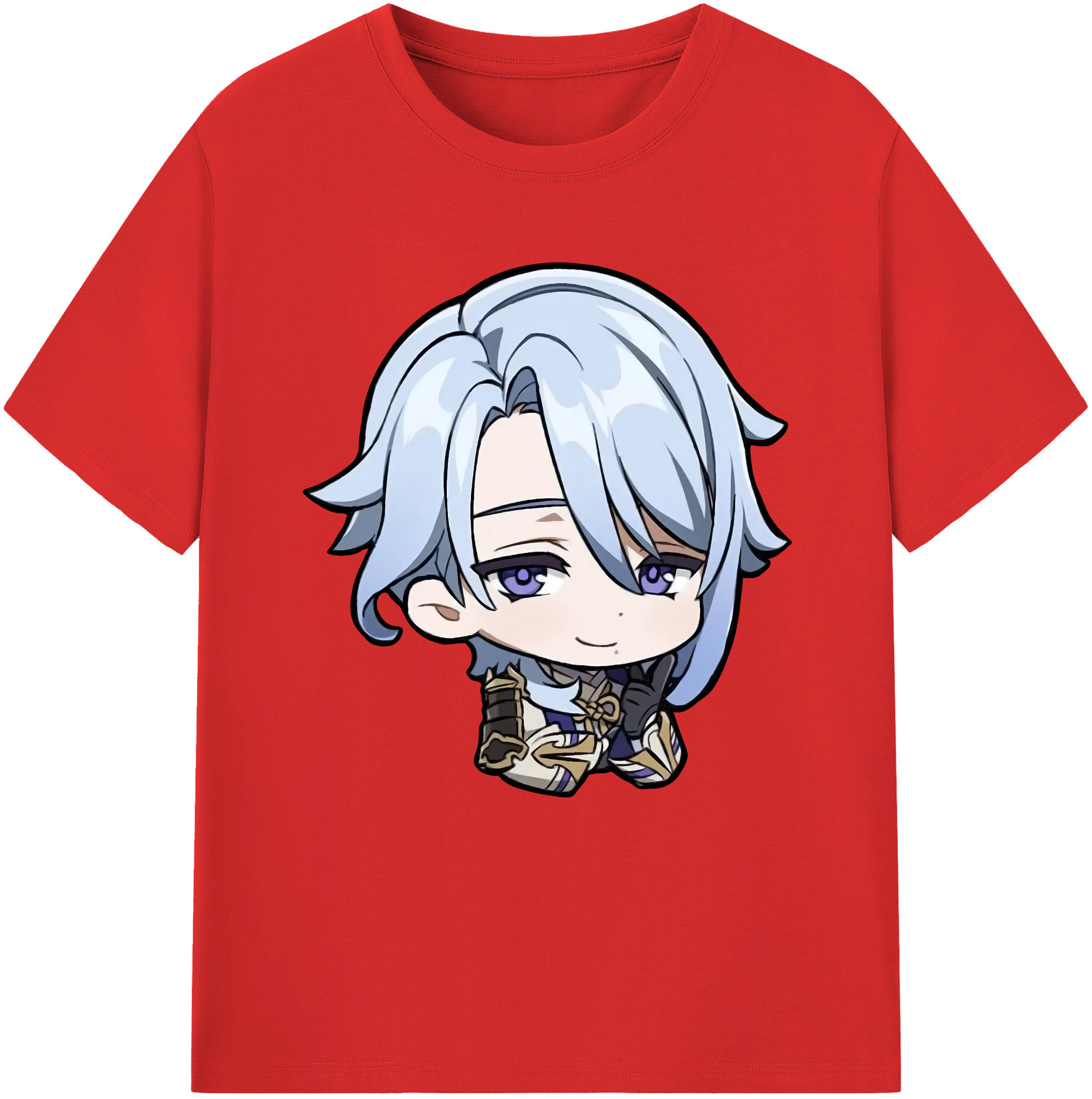 げんし神 神里綾人 かみさとあやと genshin Kamisato Ayato 綿100％半袖Tシャツ（フロントプリント）