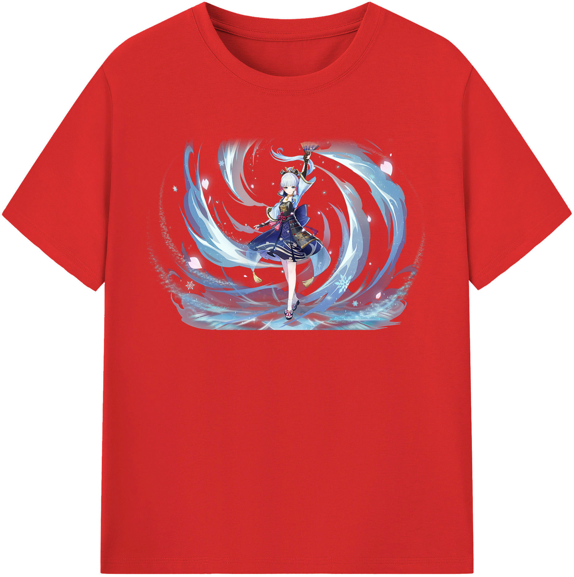 げんし神 神里綾華 神宮寺レン genshin Kamimiya Ren 綿100％半袖Tシャツ（フロントプリント）