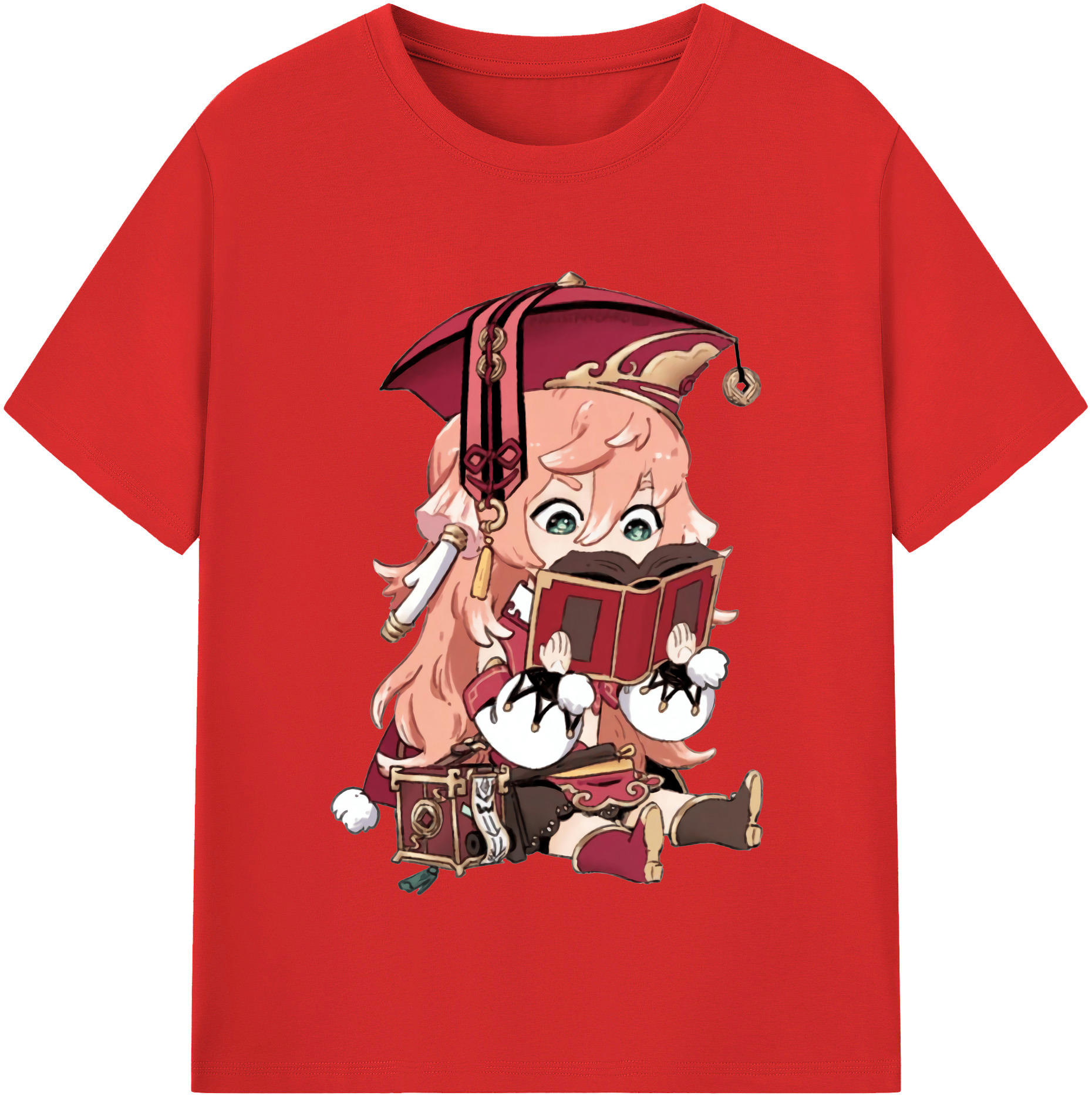 げんし神 ヤンフェイ genshin Yanfei 綿100％半袖Tシャツ（フロントプリント）
