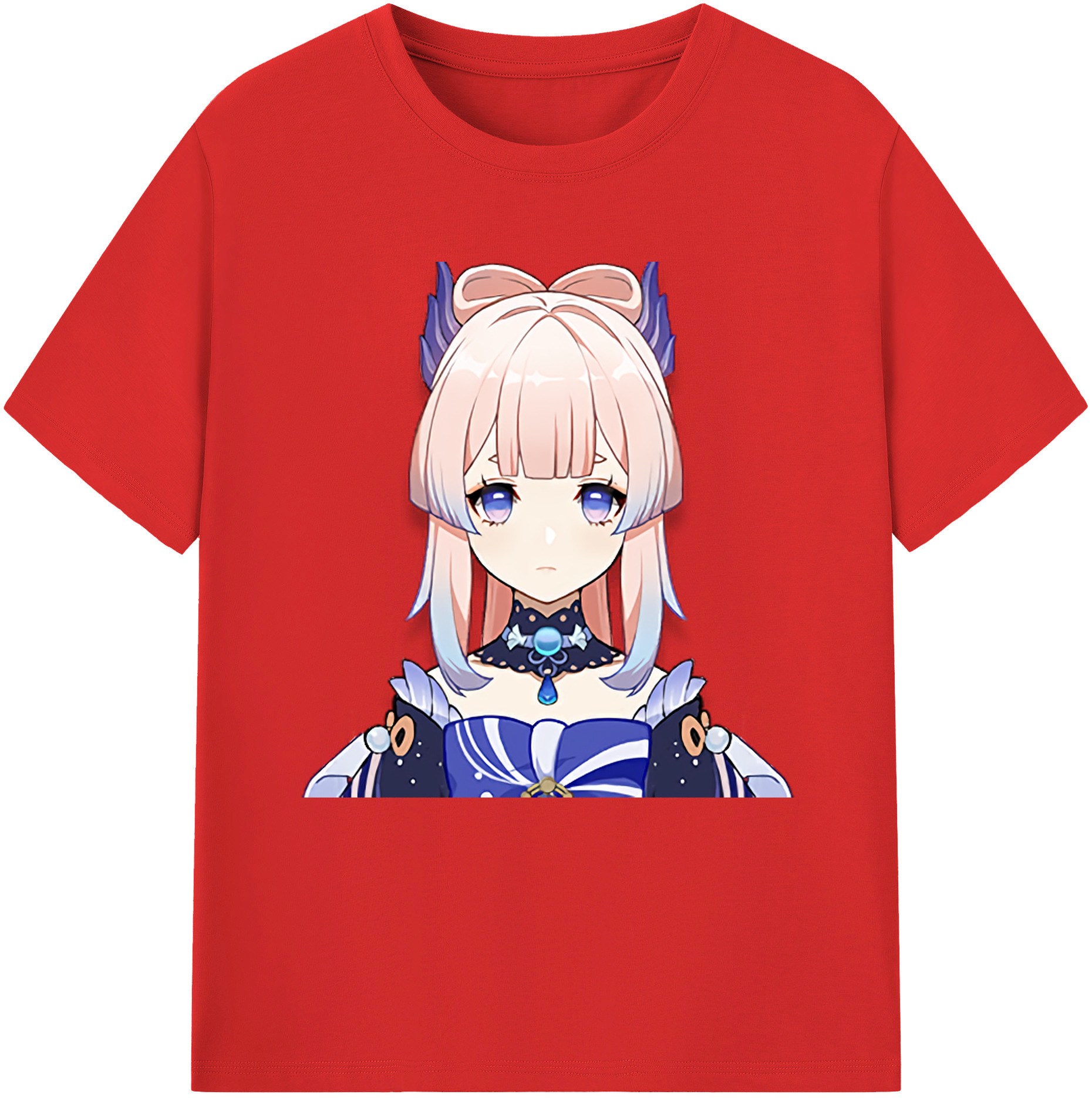 げんし神 珊瑚宮心海 サンゴノミヤ・ココミ genshin Sangonomiya Kokomi 綿100％半袖Tシャツ（フロントプリント）