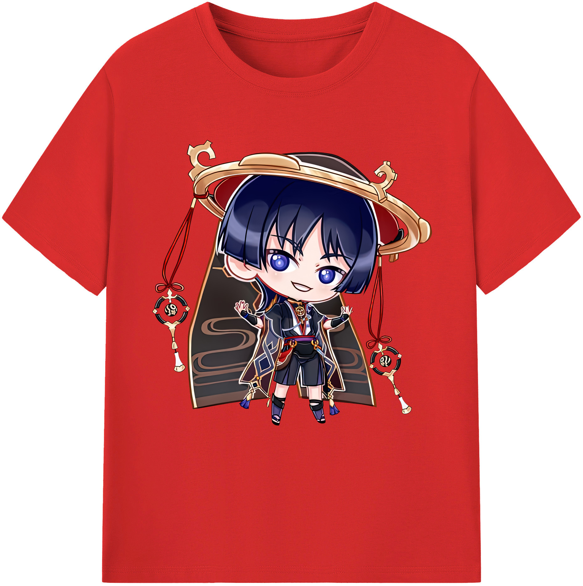 げんし神 さんペい genshin Sanpei 綿100％半袖Tシャツ（フロントプリント）