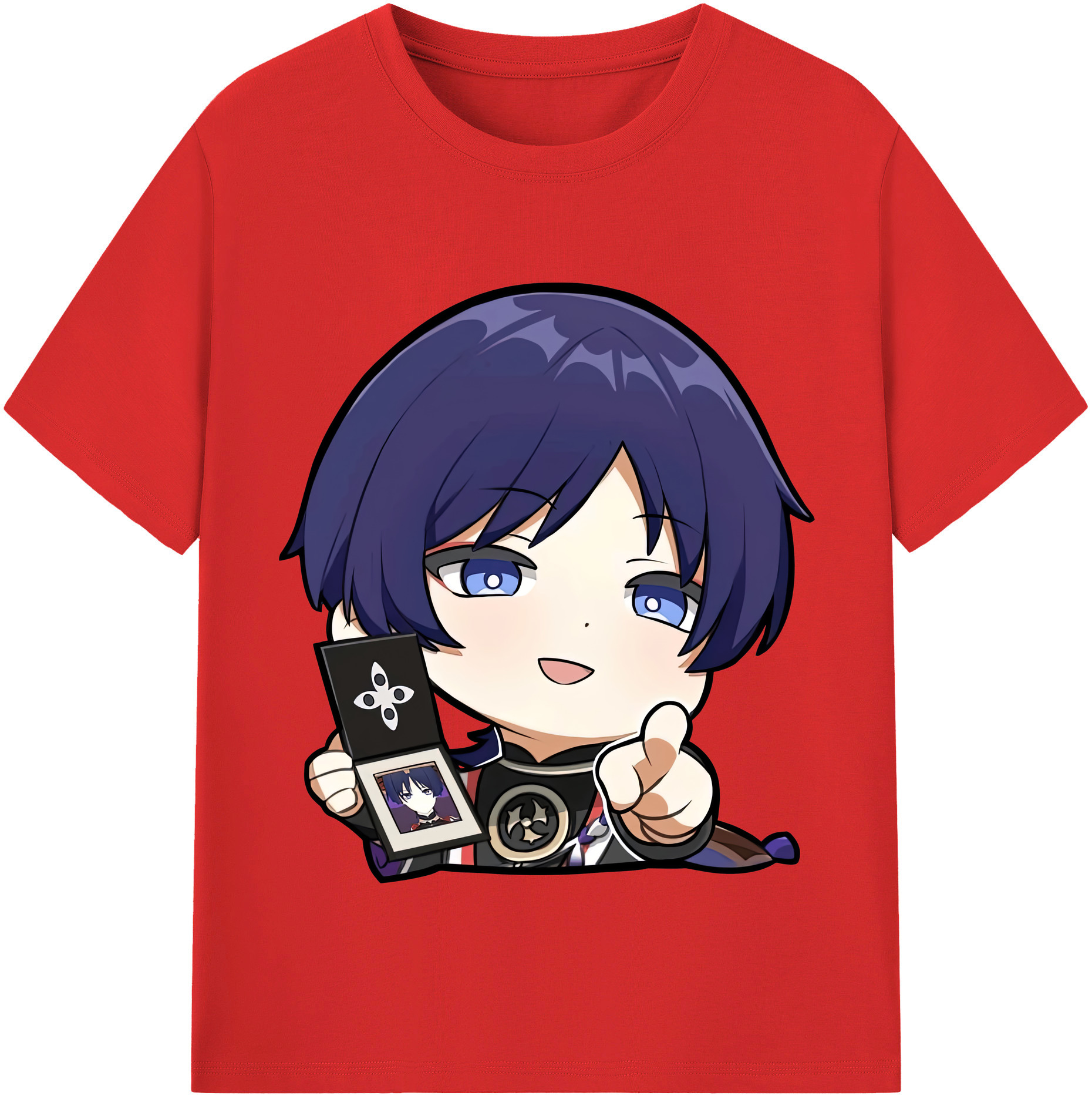 げんし神 さんペい genshin Sanpei 綿100％半袖Tシャツ（フロントプリント）