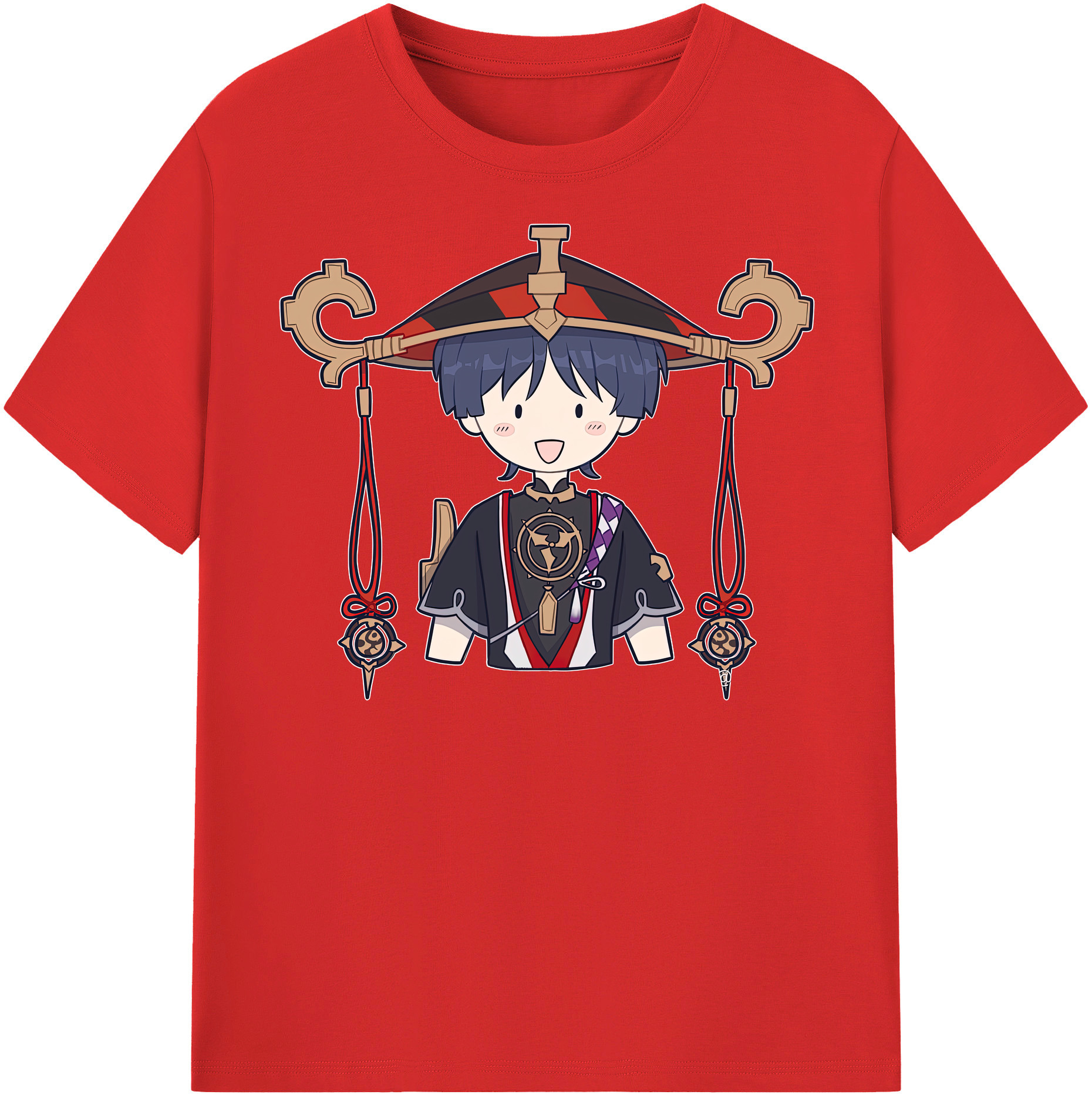 げんし神 さんペい genshin Sanpei 綿100％半袖Tシャツ（フロントプリント）