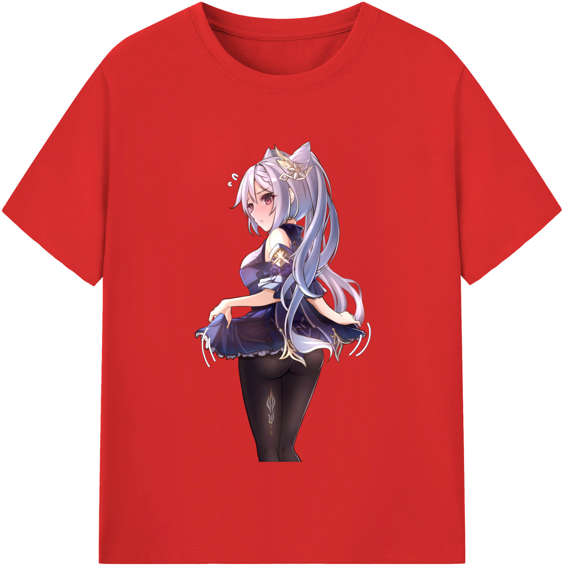 げんし神 刻晴 こくせい genshin Kokusei 綿100％半袖Tシャツ（フロントプリント）