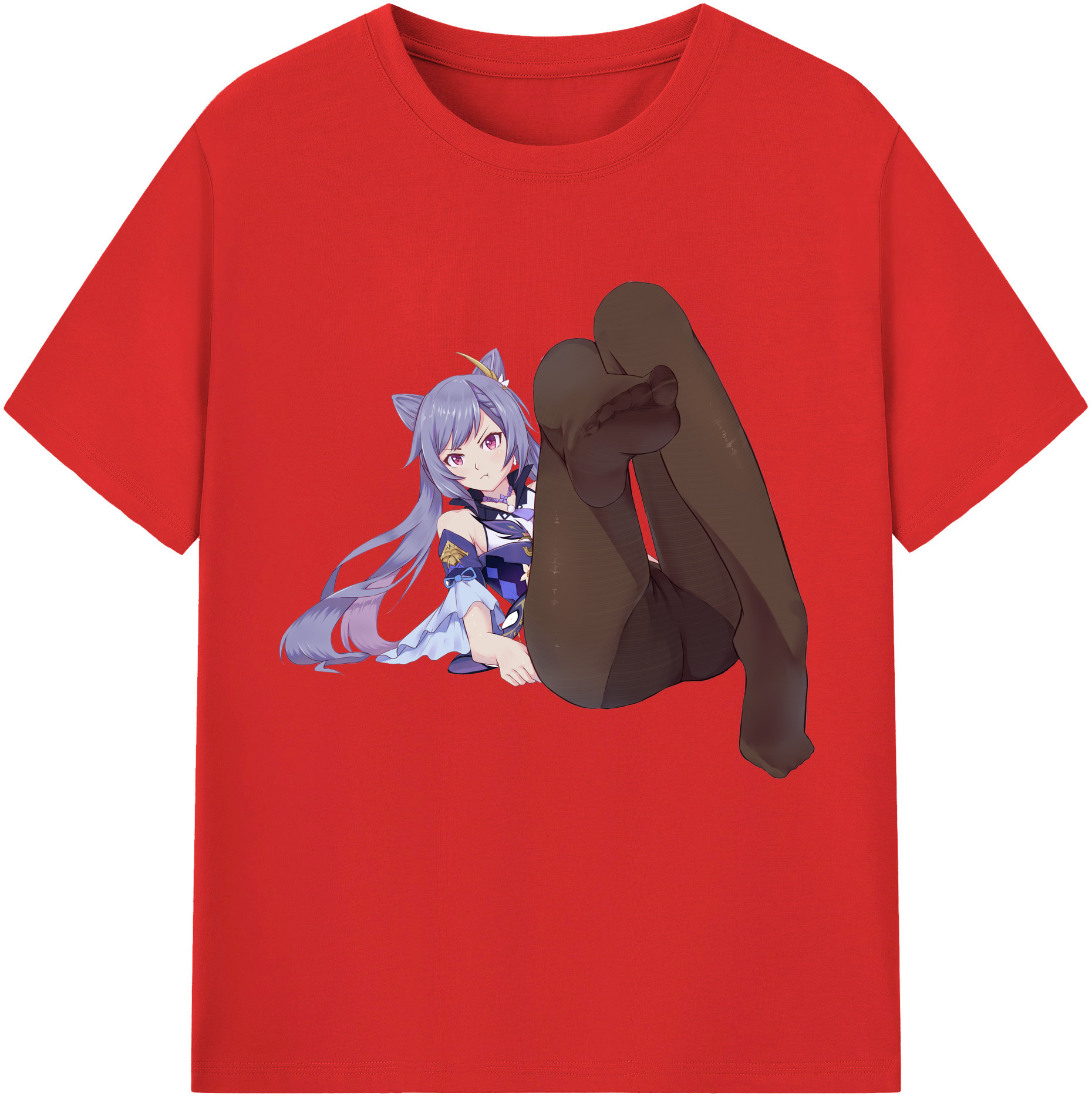 げんし神 刻晴 こくせい genshin Kokusei 綿100％半袖Tシャツ（フロントプリント）