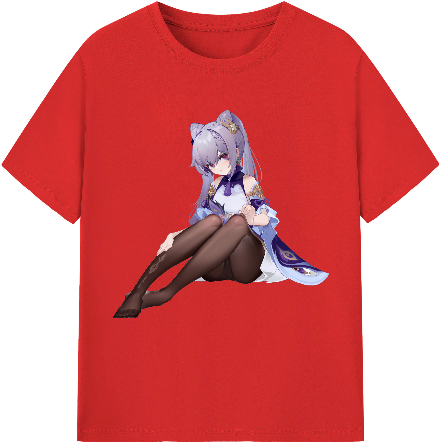 げんし神 刻晴 こくせい genshin Kokusei 綿100％半袖Tシャツ（フロントプリント）