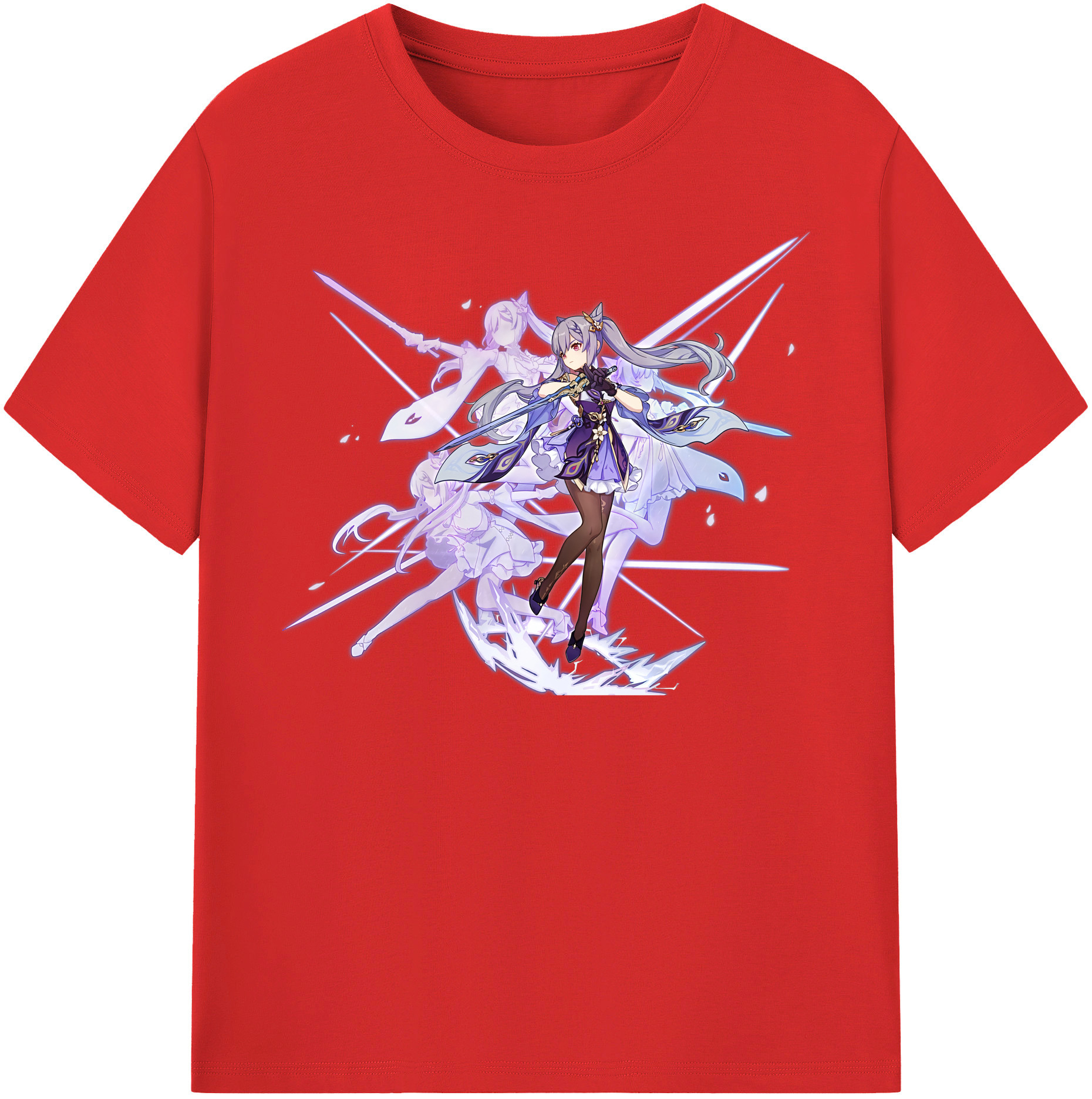 げんし神 刻晴 こくせい genshin Kokusei 綿100％半袖Tシャツ（フロントプリント）