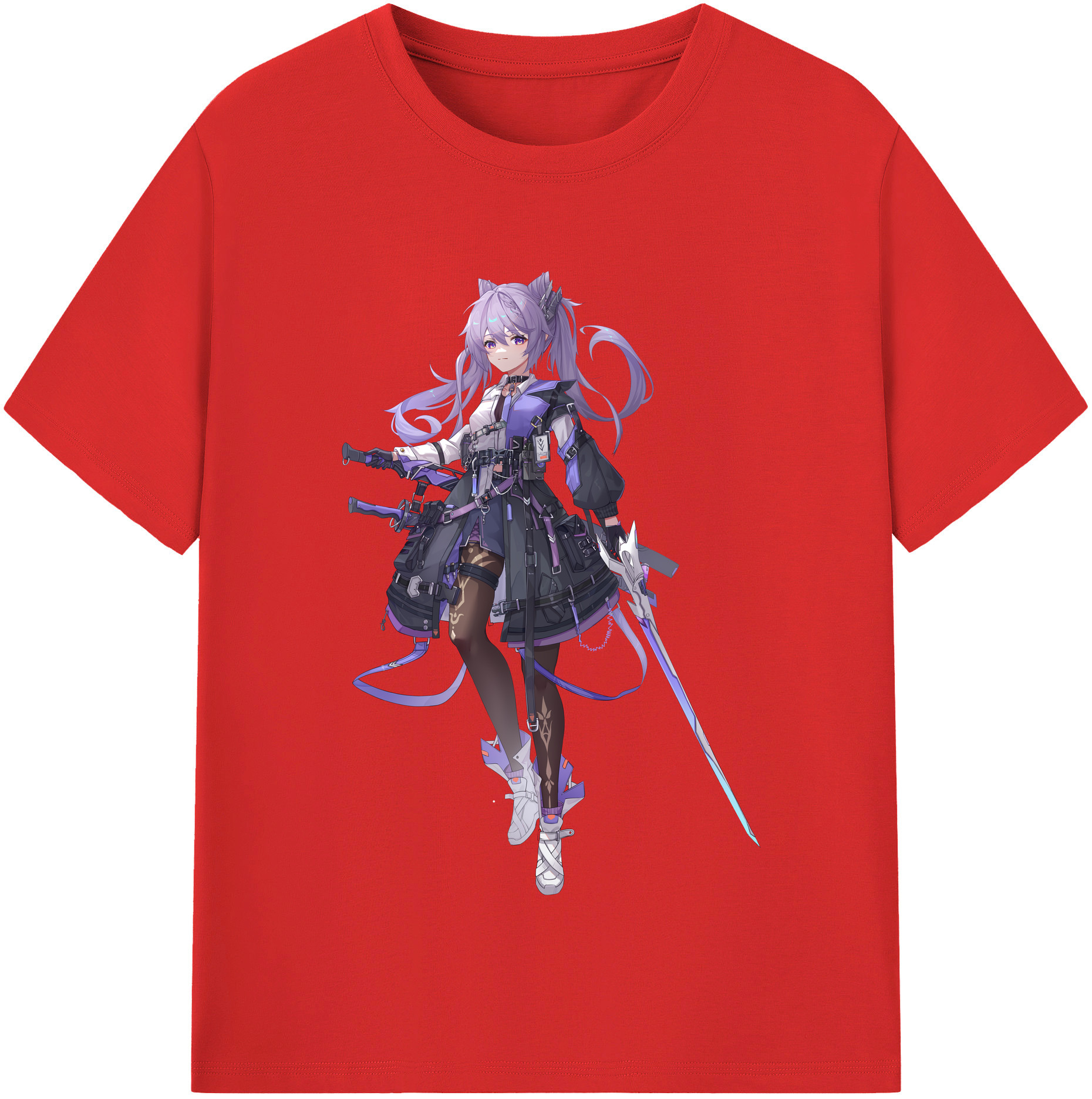 げんし神 刻晴 こくせい genshin Kokusei 綿100％半袖Tシャツ（フロントプリント）