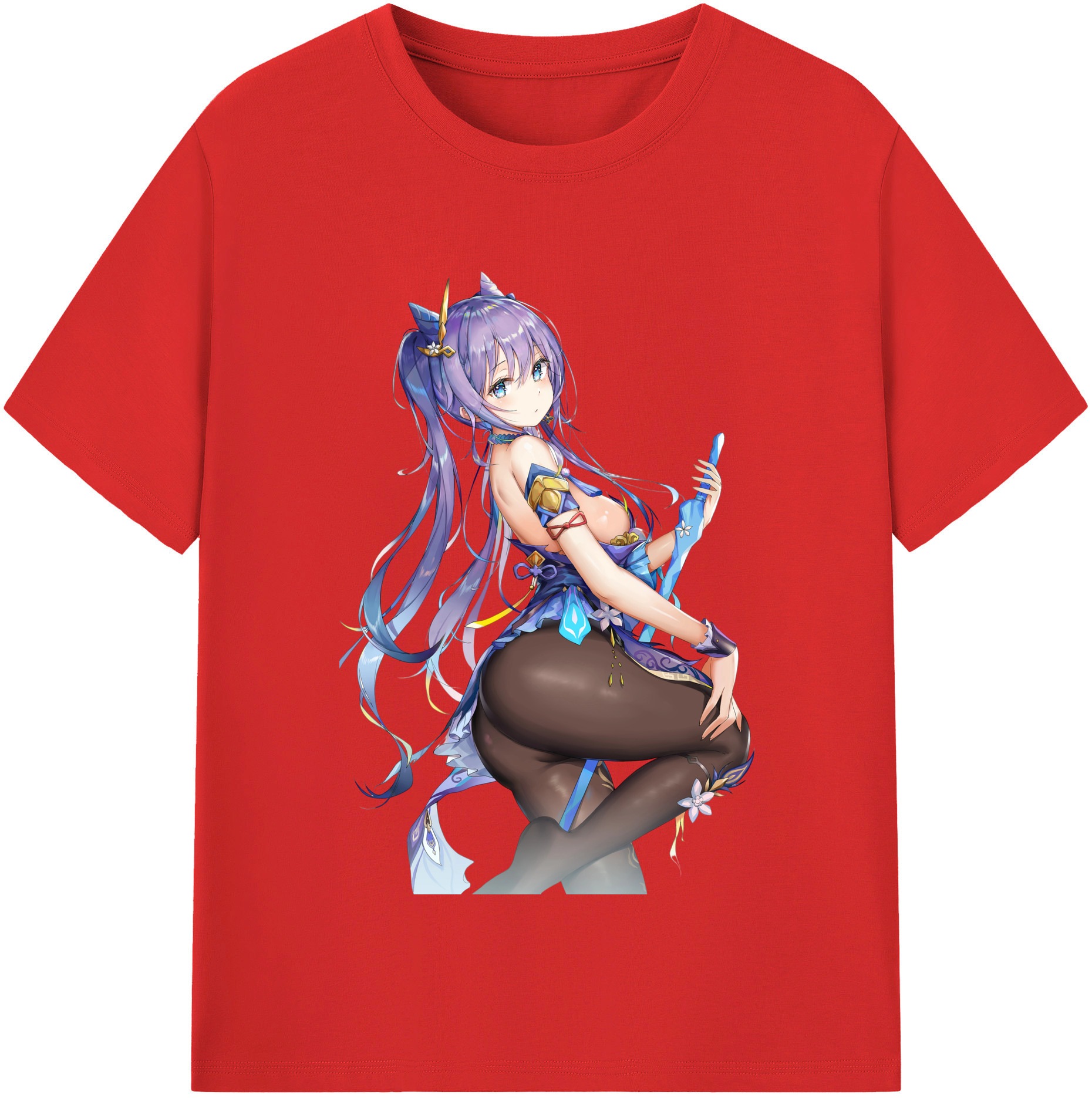 げんし神 刻晴 こくせい genshin Kokusei 綿100％半袖Tシャツ（フロントプリント）