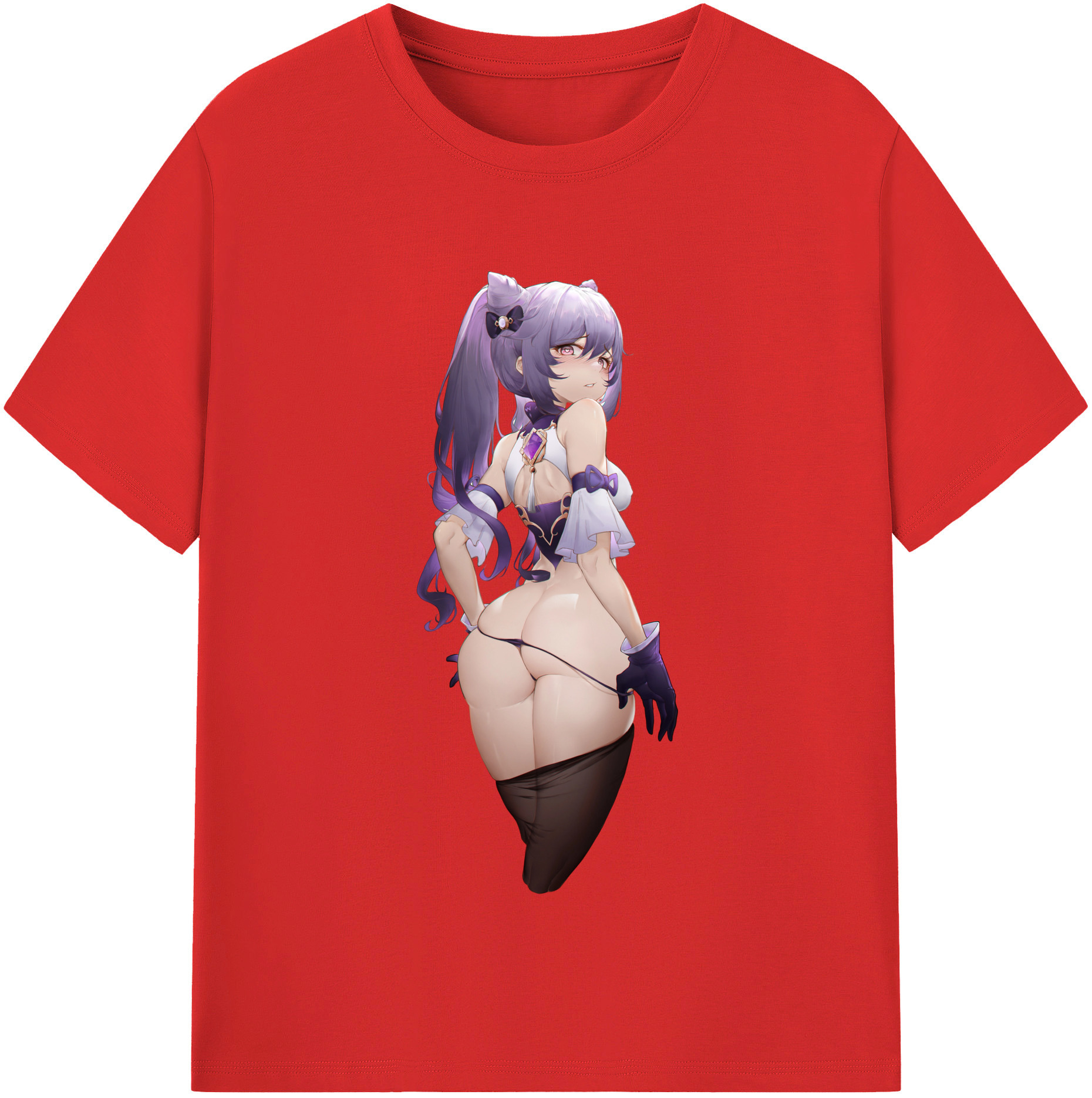 げんし神 刻晴 こくせい genshin Kokusei 綿100％半袖Tシャツ（フロントプリント）