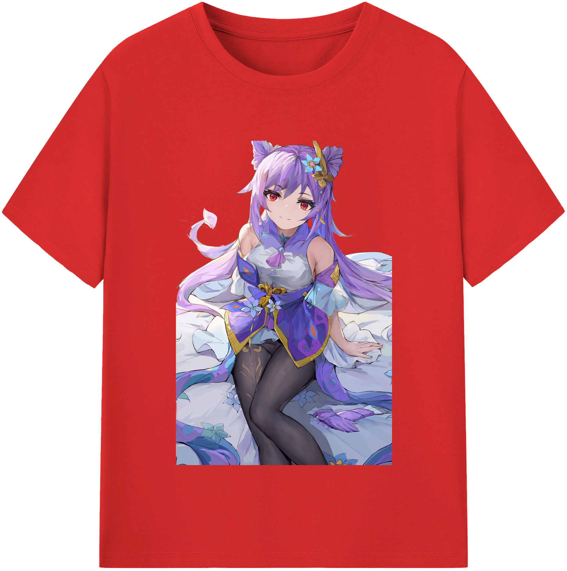 げんし神 刻晴 こくせい genshin Kokusei 綿100％半袖Tシャツ（フロントプリント）