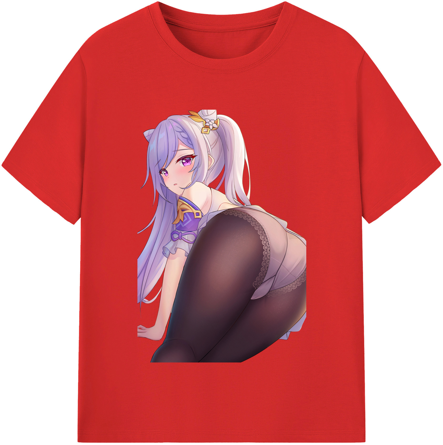げんし神 刻晴 こくせい genshin Kokusei 綿100％半袖Tシャツ（フロントプリント）