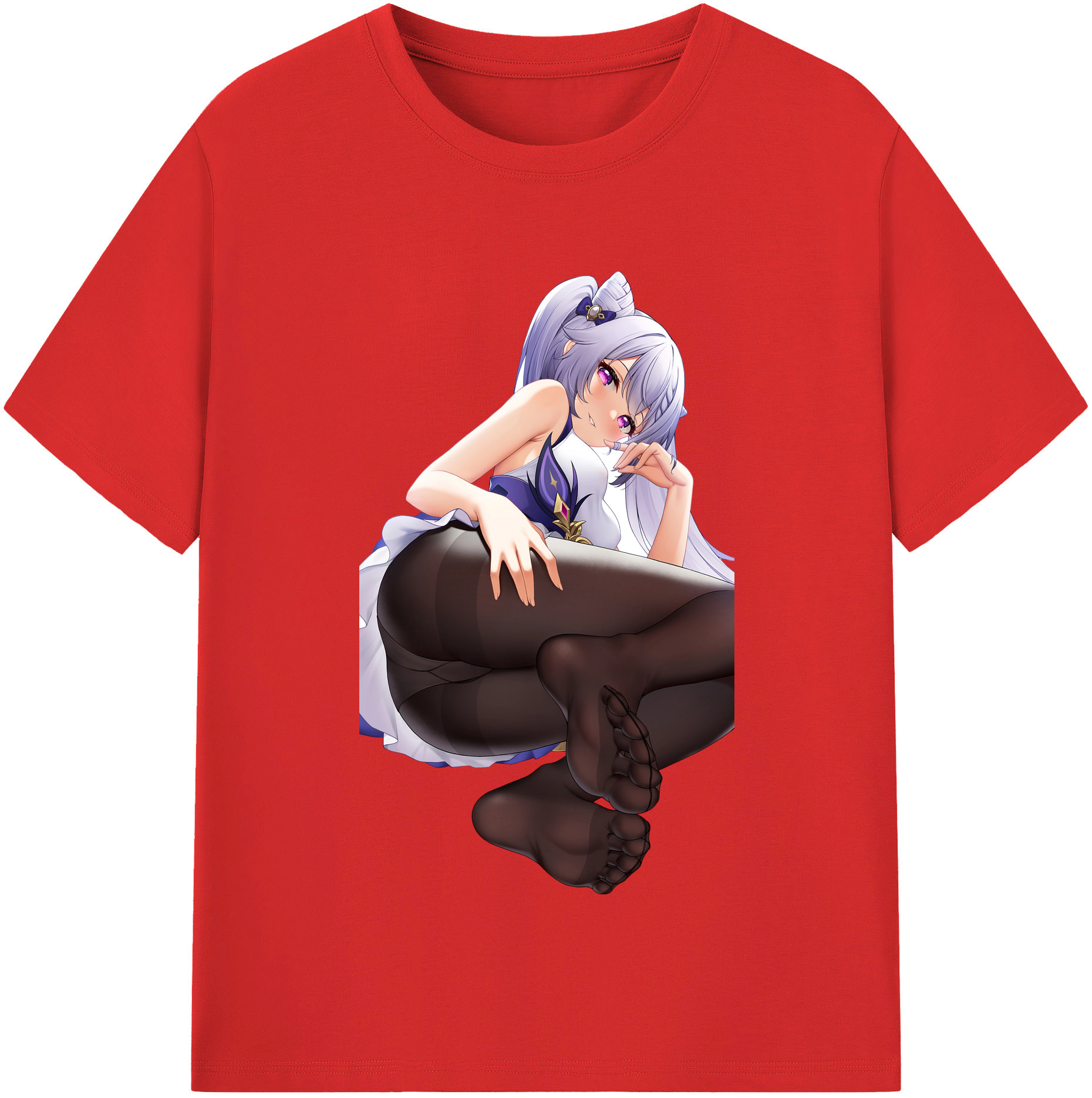 げんし神 刻晴 こくせい genshin Kokusei 綿100％半袖Tシャツ（フロントプリント）