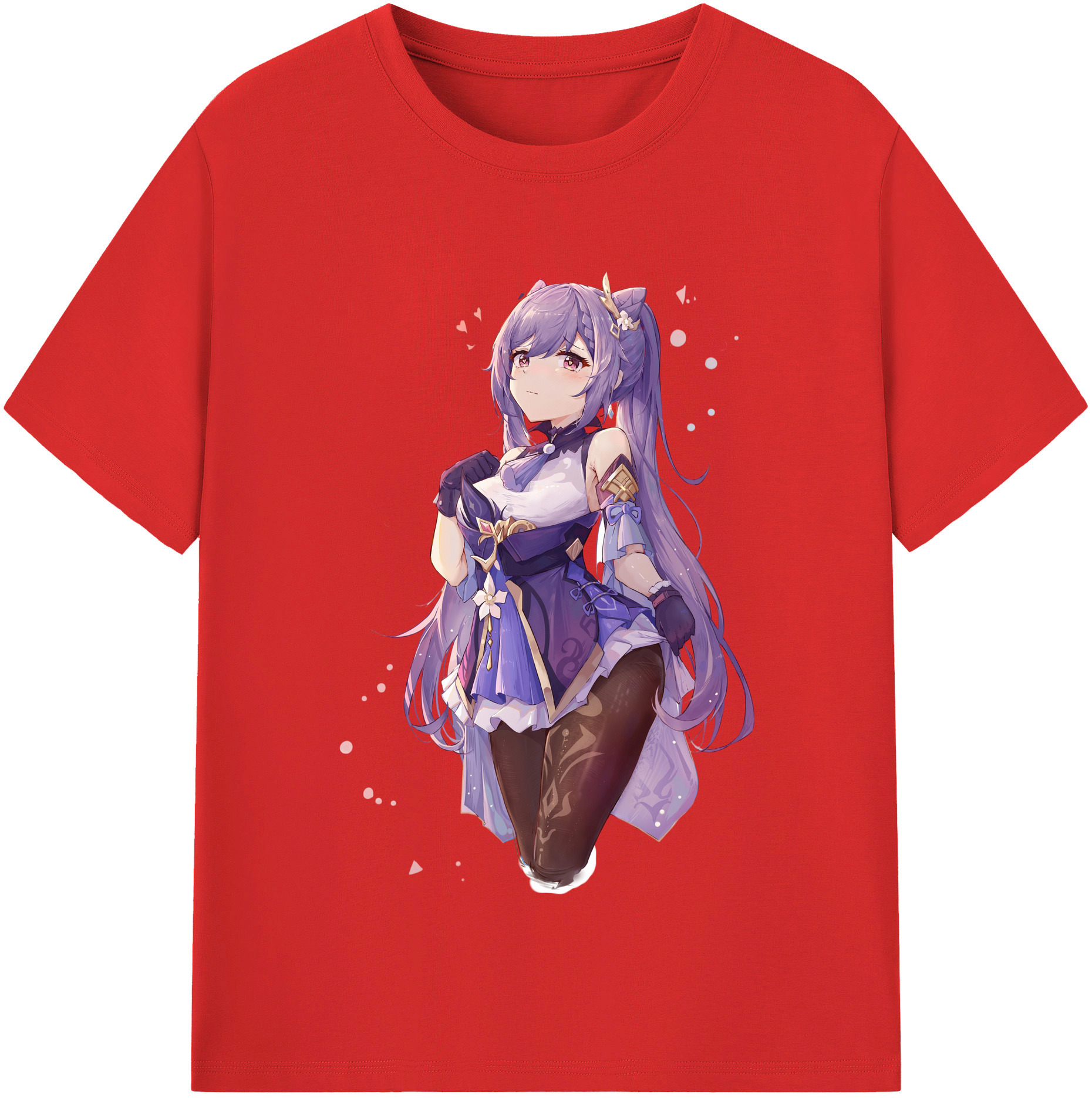 げんし神 刻晴 こくせい genshin Kokusei 綿100％半袖Tシャツ（フロントプリント）