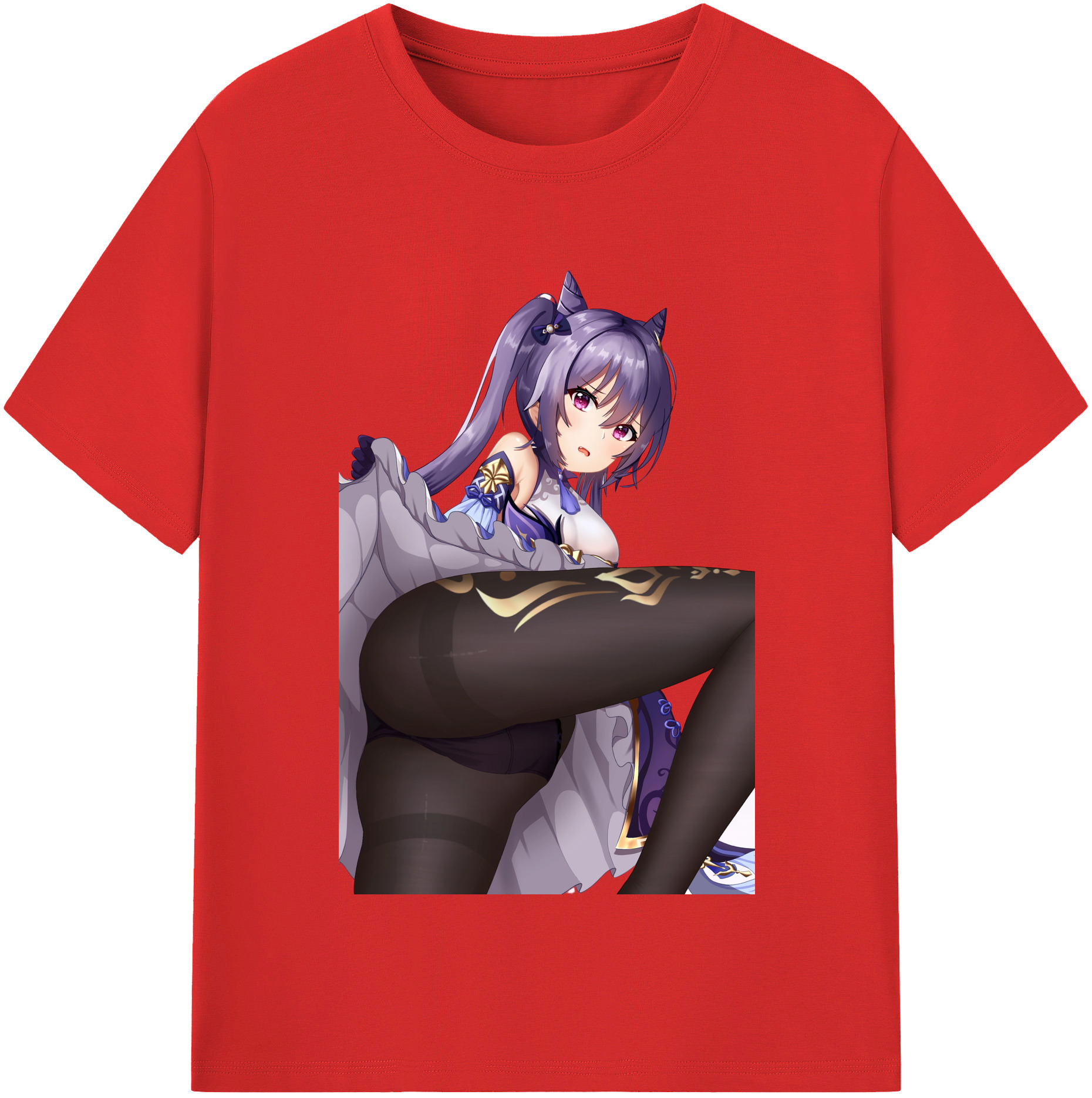 げんし神 刻晴 こくせい genshin Kokusei 綿100％半袖Tシャツ（フロントプリント）