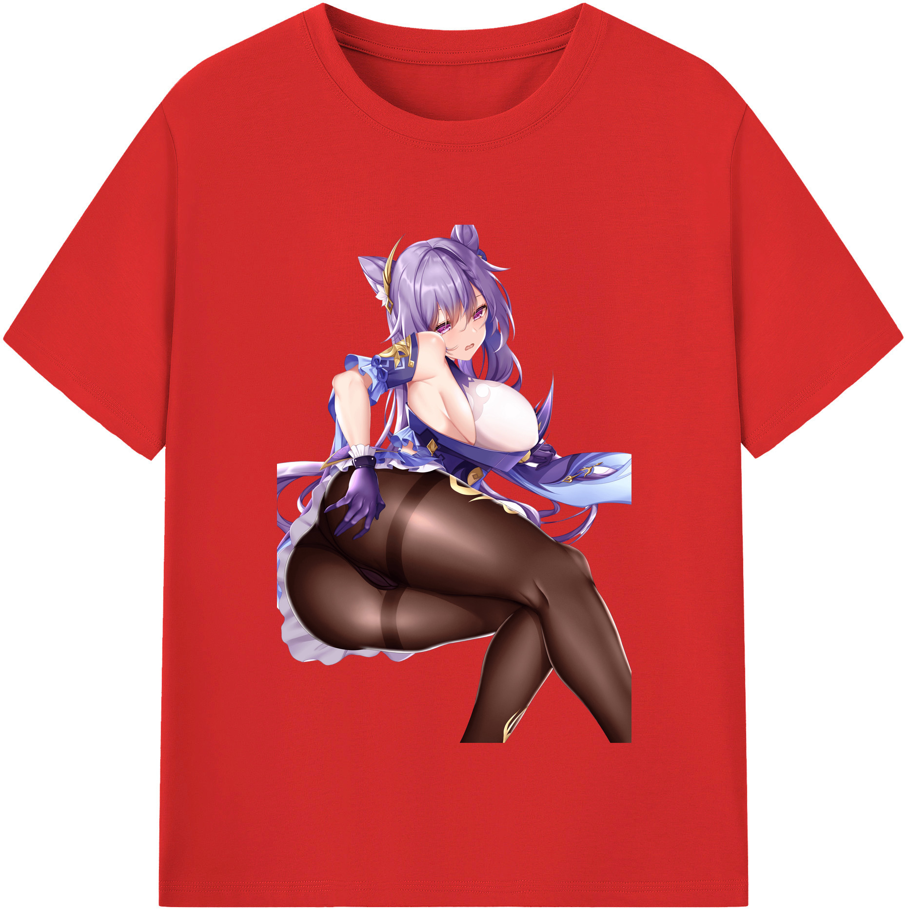 げんし神 刻晴 こくせい genshin Kokusei 綿100％半袖Tシャツ（フロントプリント）