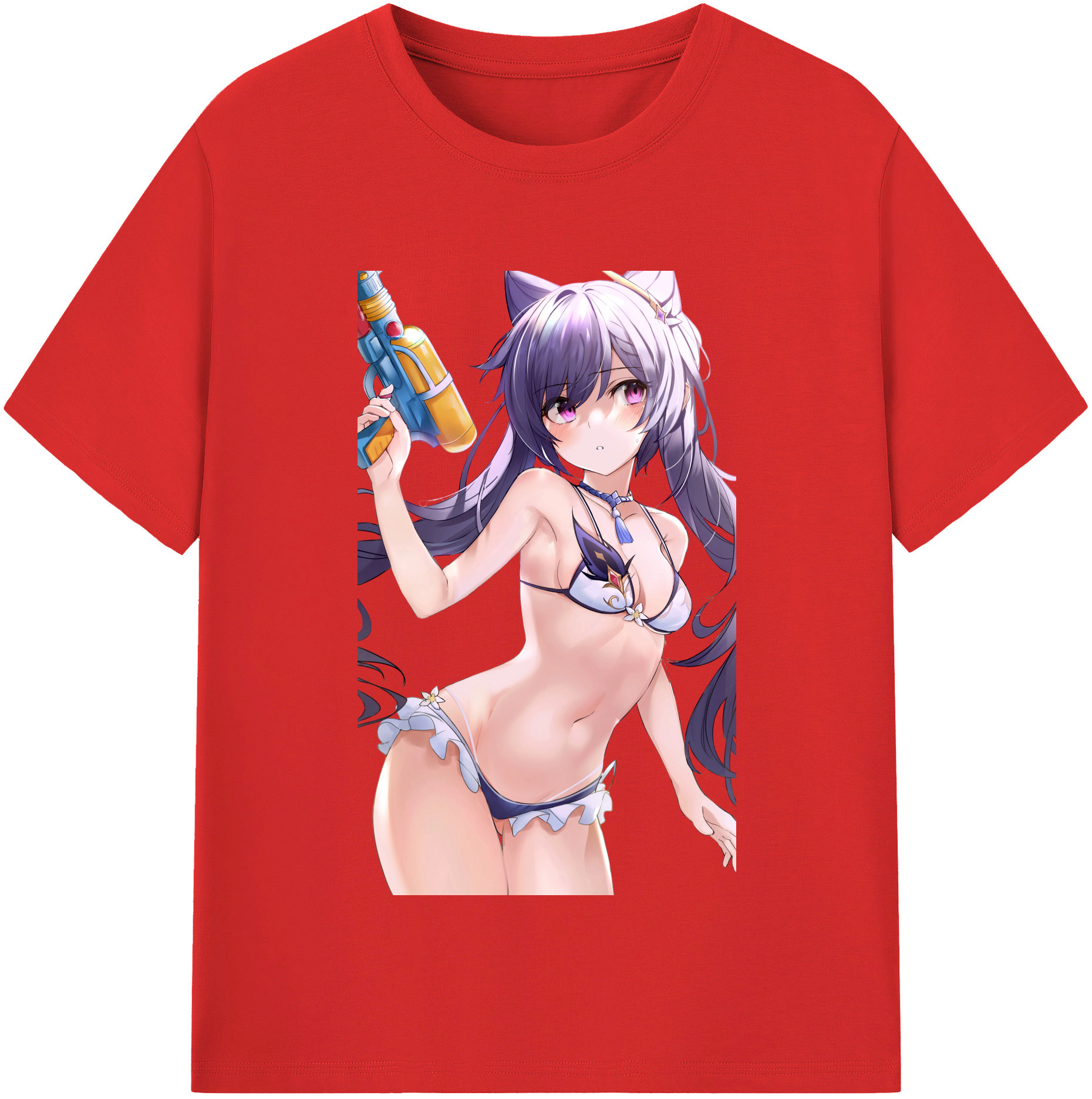 げんし神 刻晴 こくせい genshin Kokusei 綿100％半袖Tシャツ（フロントプリント）