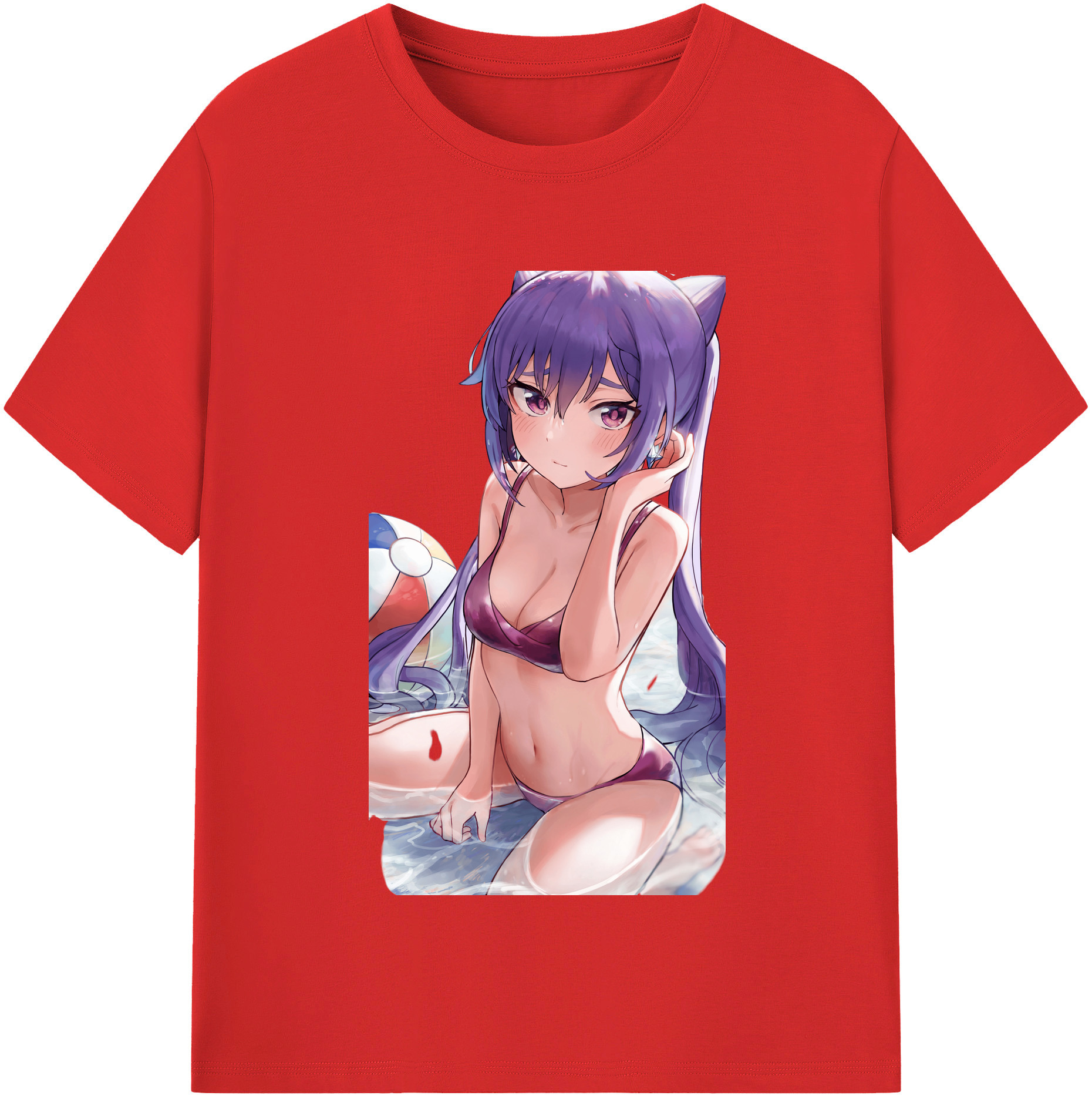 げんし神 刻晴 こくせい genshin Kokusei 綿100％半袖Tシャツ（フロントプリント）