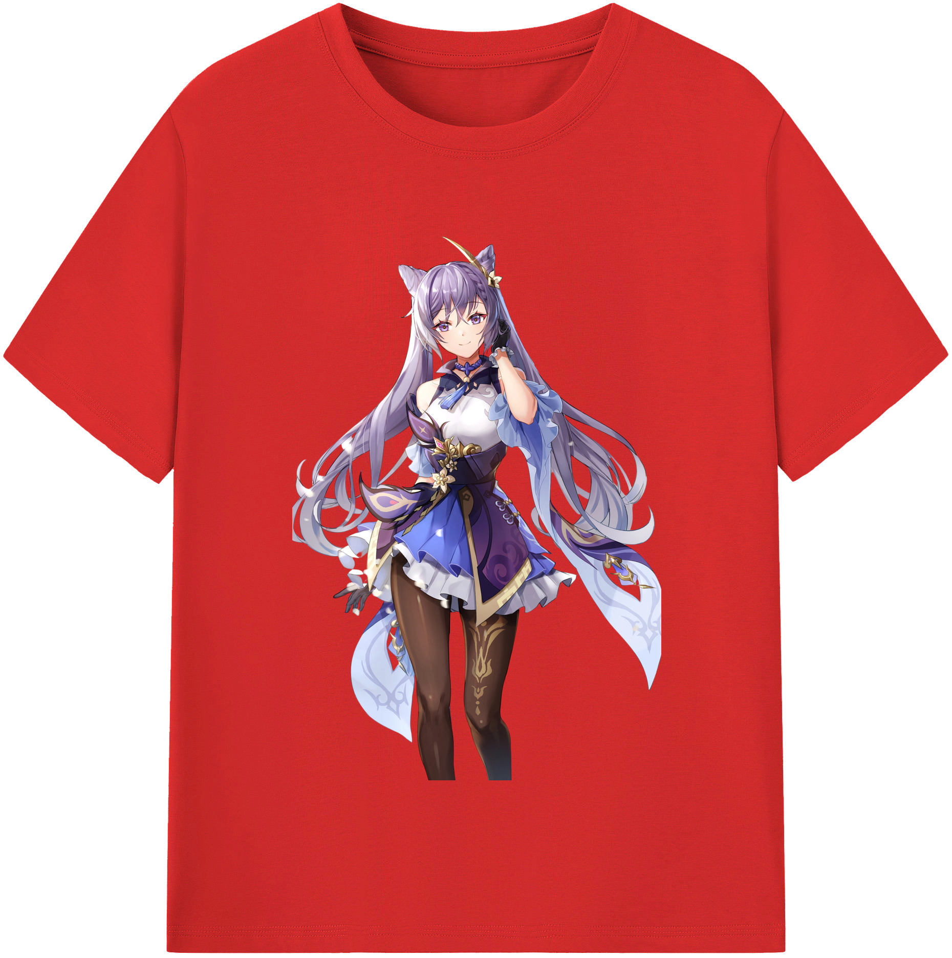 げんし神 刻晴 こくせい genshin Kokusei 綿100％半袖Tシャツ（フロントプリント）