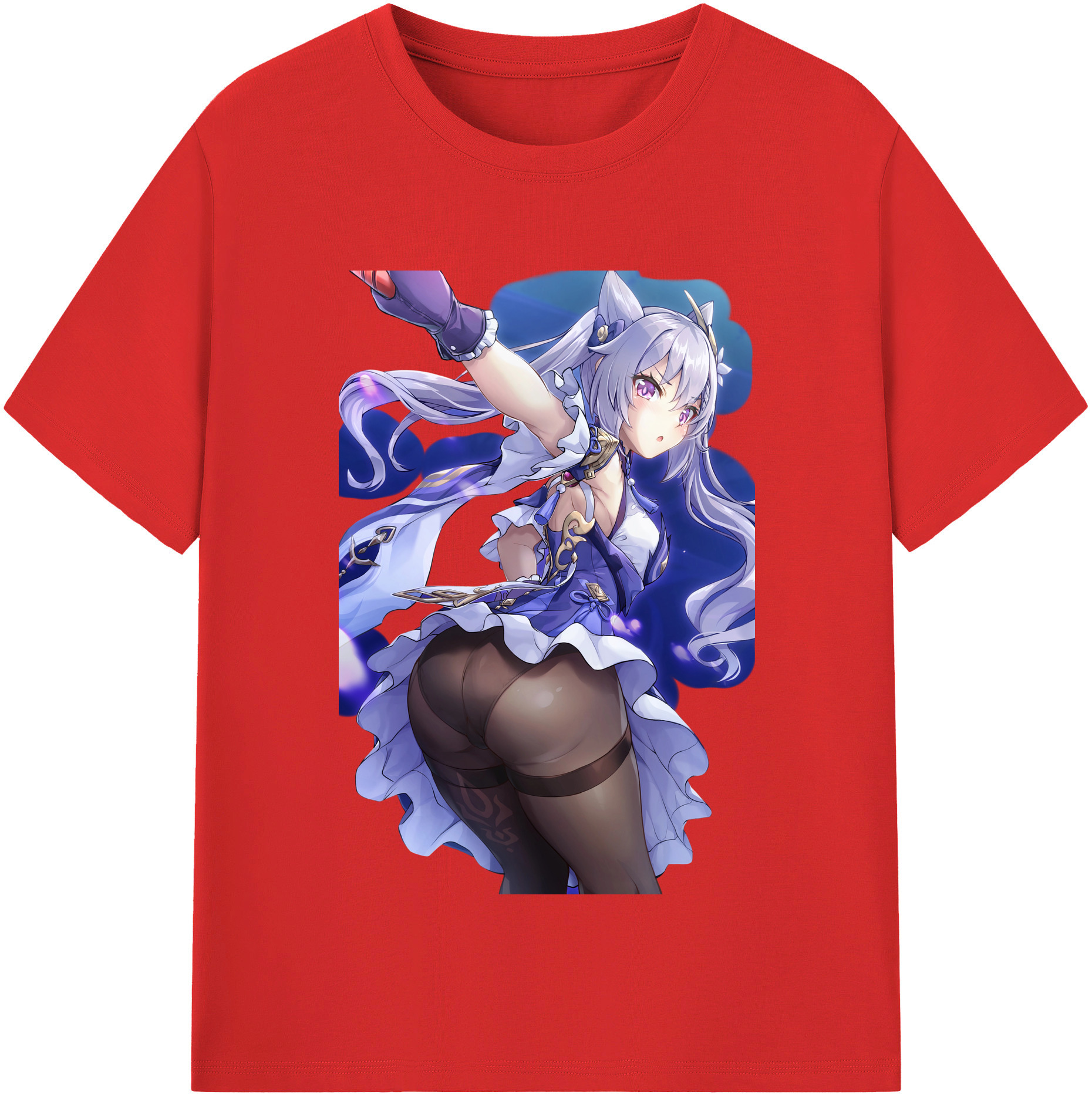 げんし神 刻晴 こくせい genshin Kokusei 綿100％半袖Tシャツ（フロントプリント）