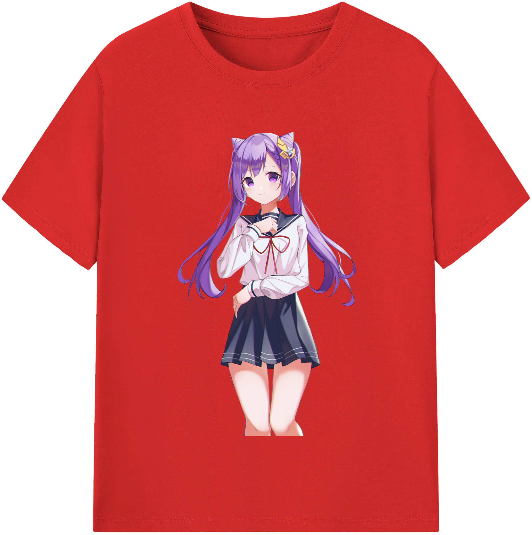 げんし神 刻晴 こくせい genshin Kokusei 綿100％半袖Tシャツ（フロントプリント）
