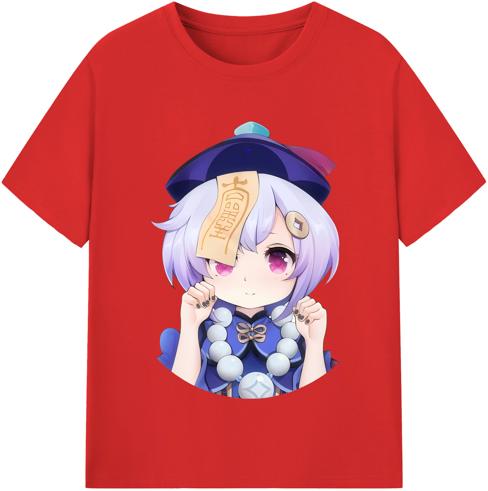 げんし神 七七 なな  genshin Nana 綿100％半袖Tシャツ（フロントプリント）