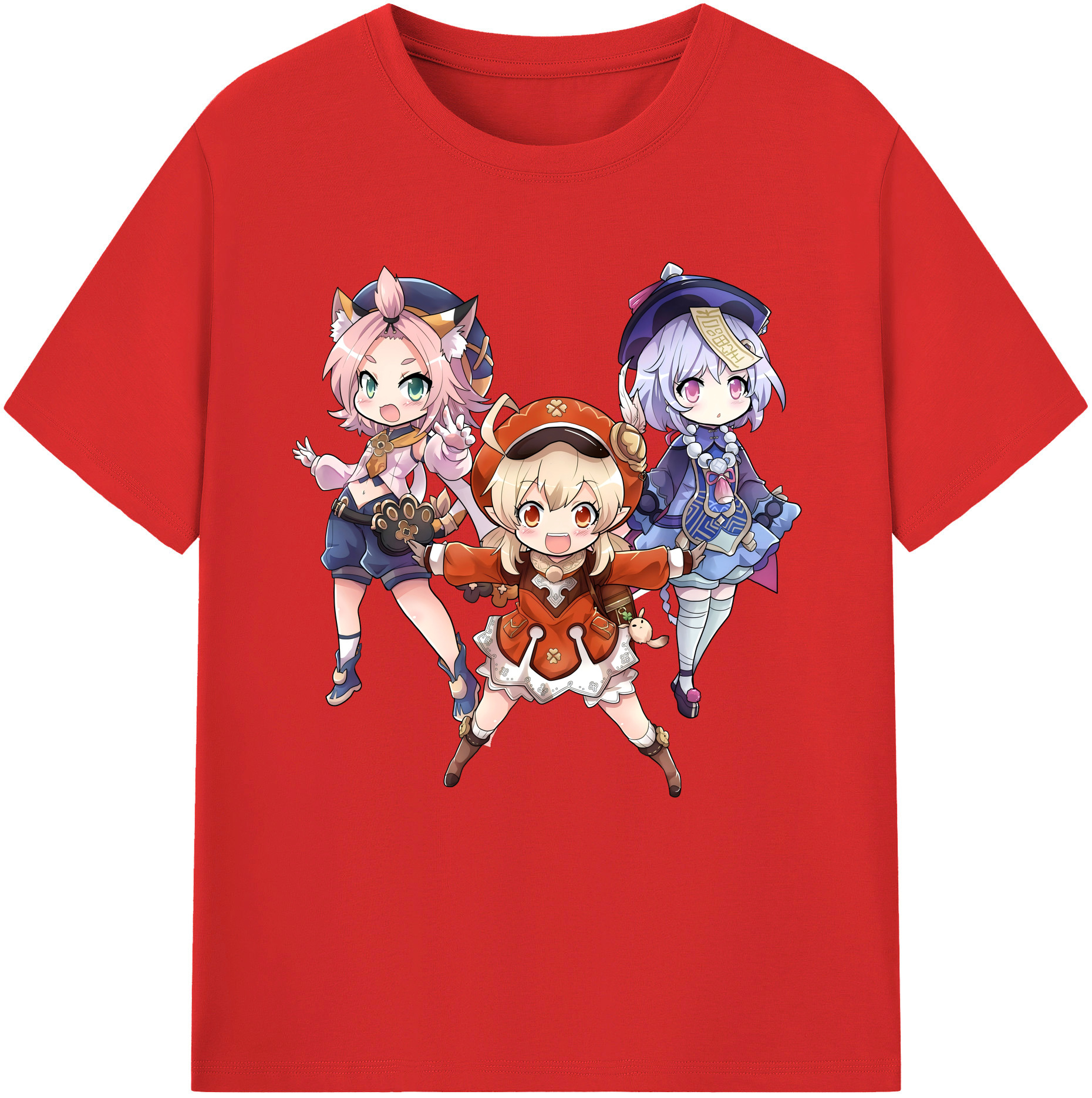 げんし神 七七 なな  genshin Nana 綿100％半袖Tシャツ（フロントプリント）