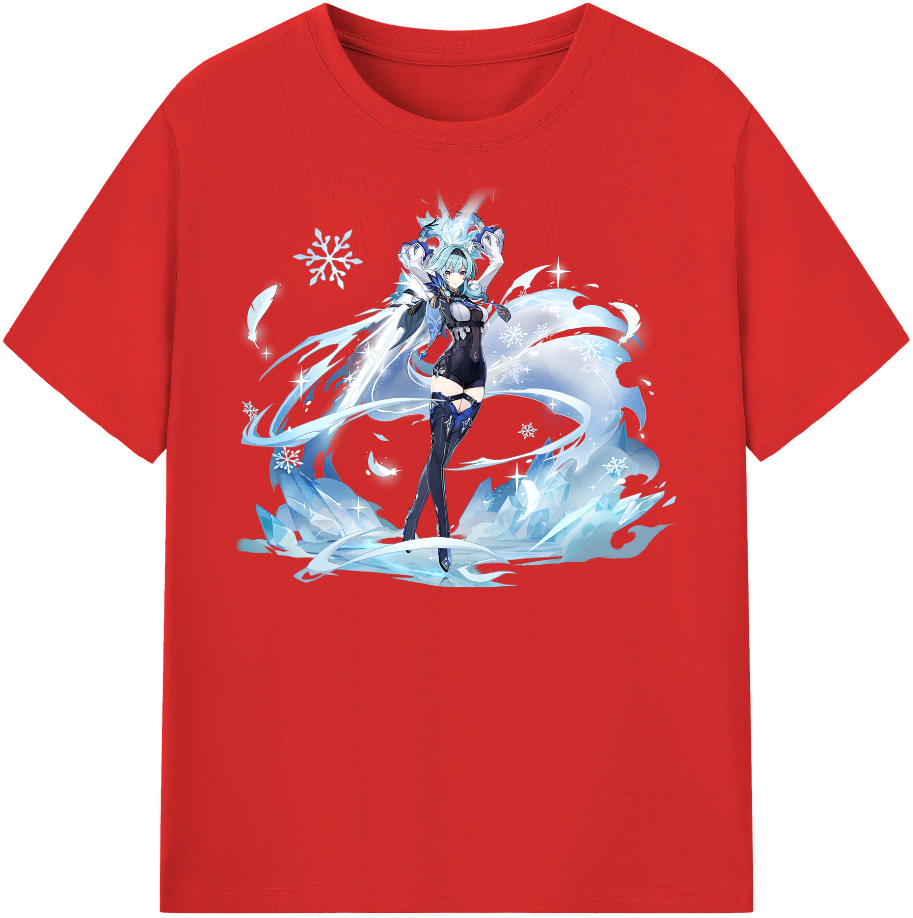 げんし神 优菈 ゆうら genshin Yūra 綿100％半袖Tシャツ（フロントプリント）
