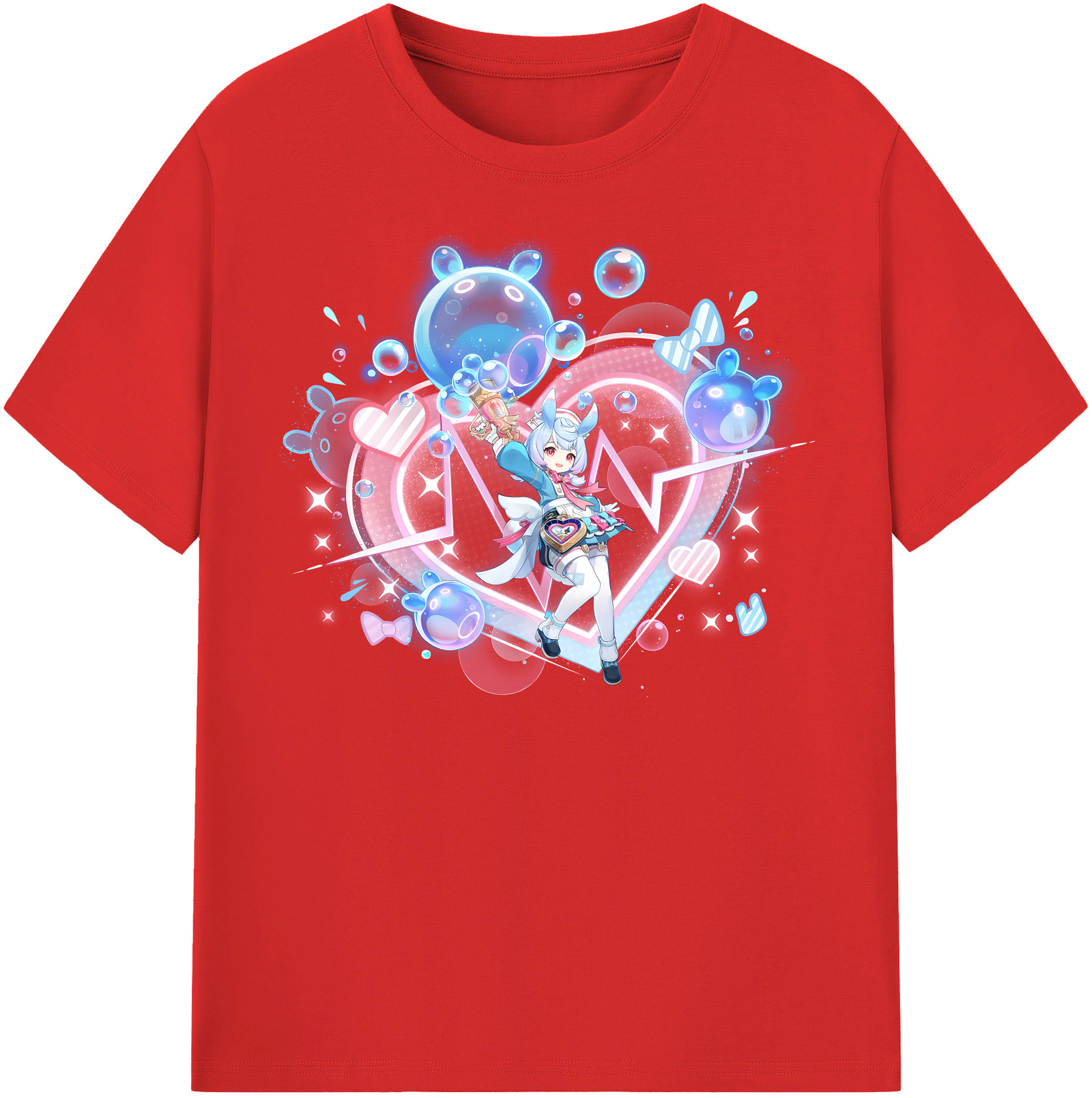 げんし神 シゲウィン genshin Shigewin 綿100％半袖Tシャツ（フロントプリント）