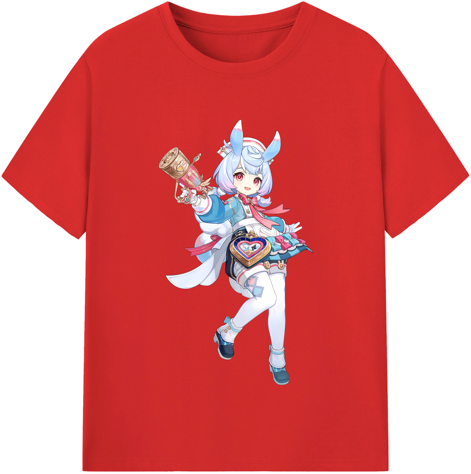 げんし神 シゲウィン genshin Shigewin 綿100％半袖Tシャツ（フロントプリント）