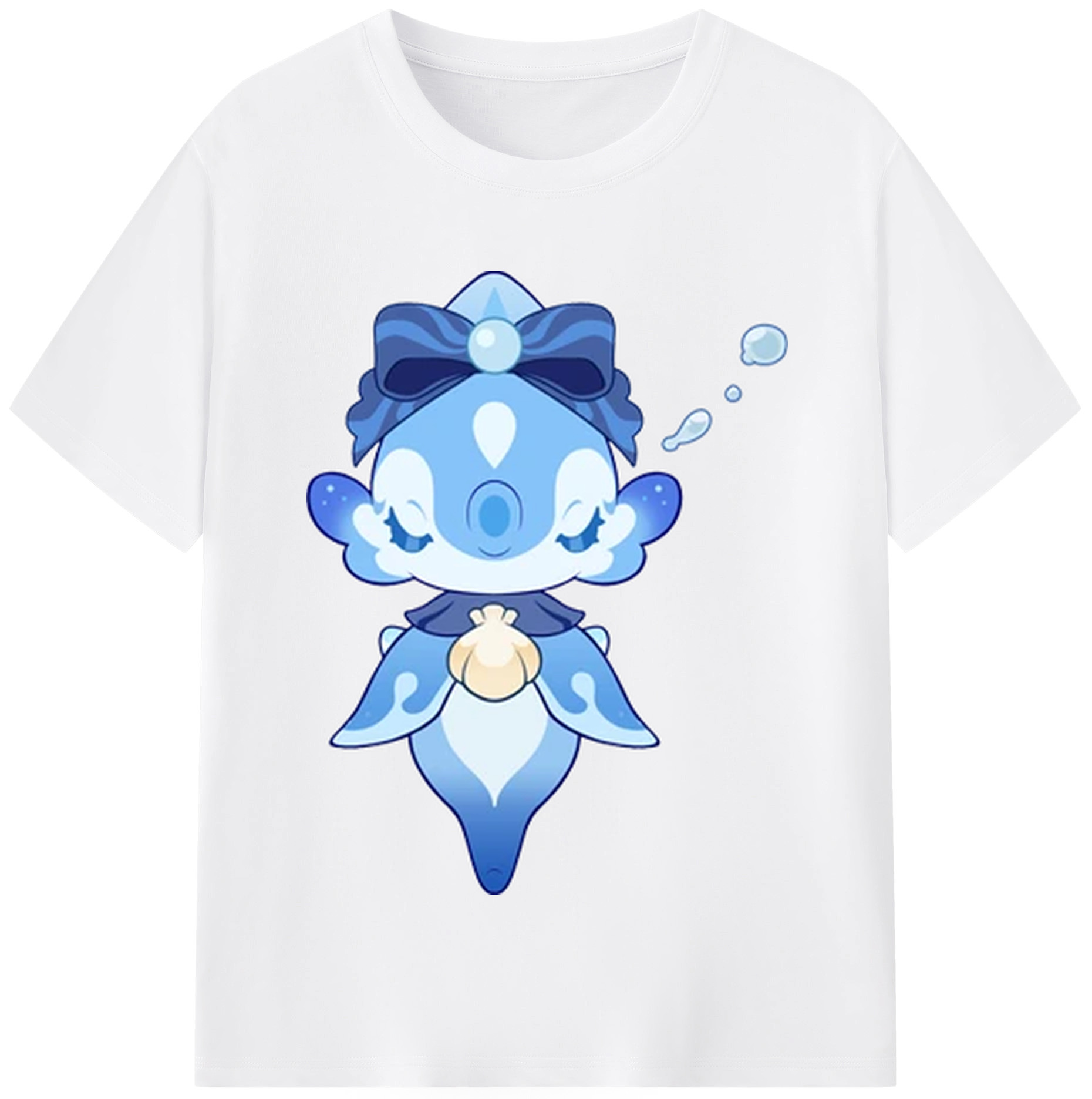 げんし神 フリーナ genshin Furina 綿100％半袖Tシャツ（フロントプリント）
