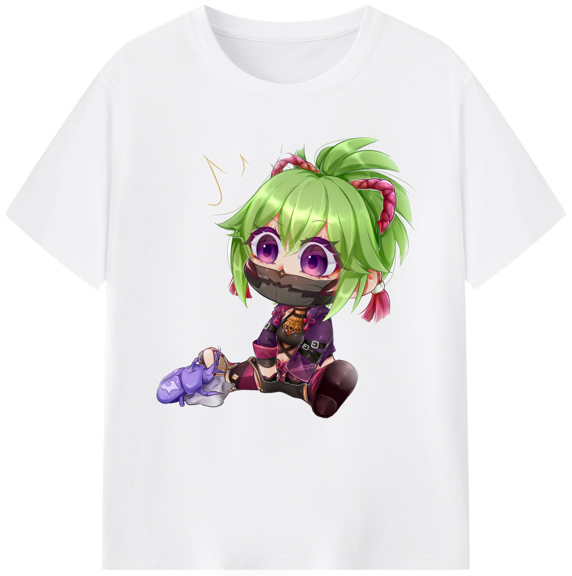 げんし神  久岐忍 くき しのぶ genshin Kuki Shinobu 綿100％半袖Tシャツ（フロントプリント）