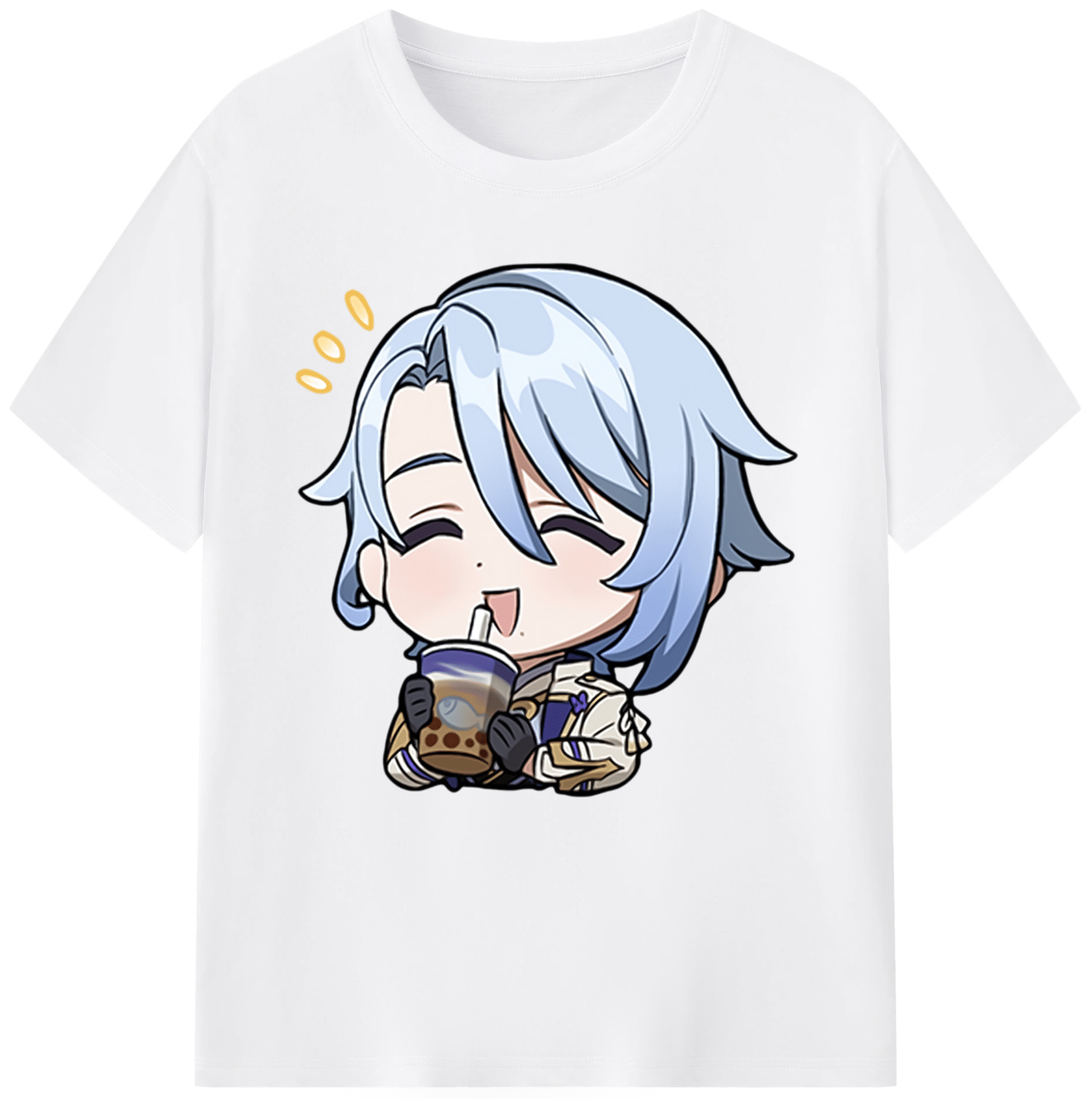 げんし神 神里綾人 かみさとあやと genshin Kamisato Ayato 綿100％半袖Tシャツ（フロントプリント）