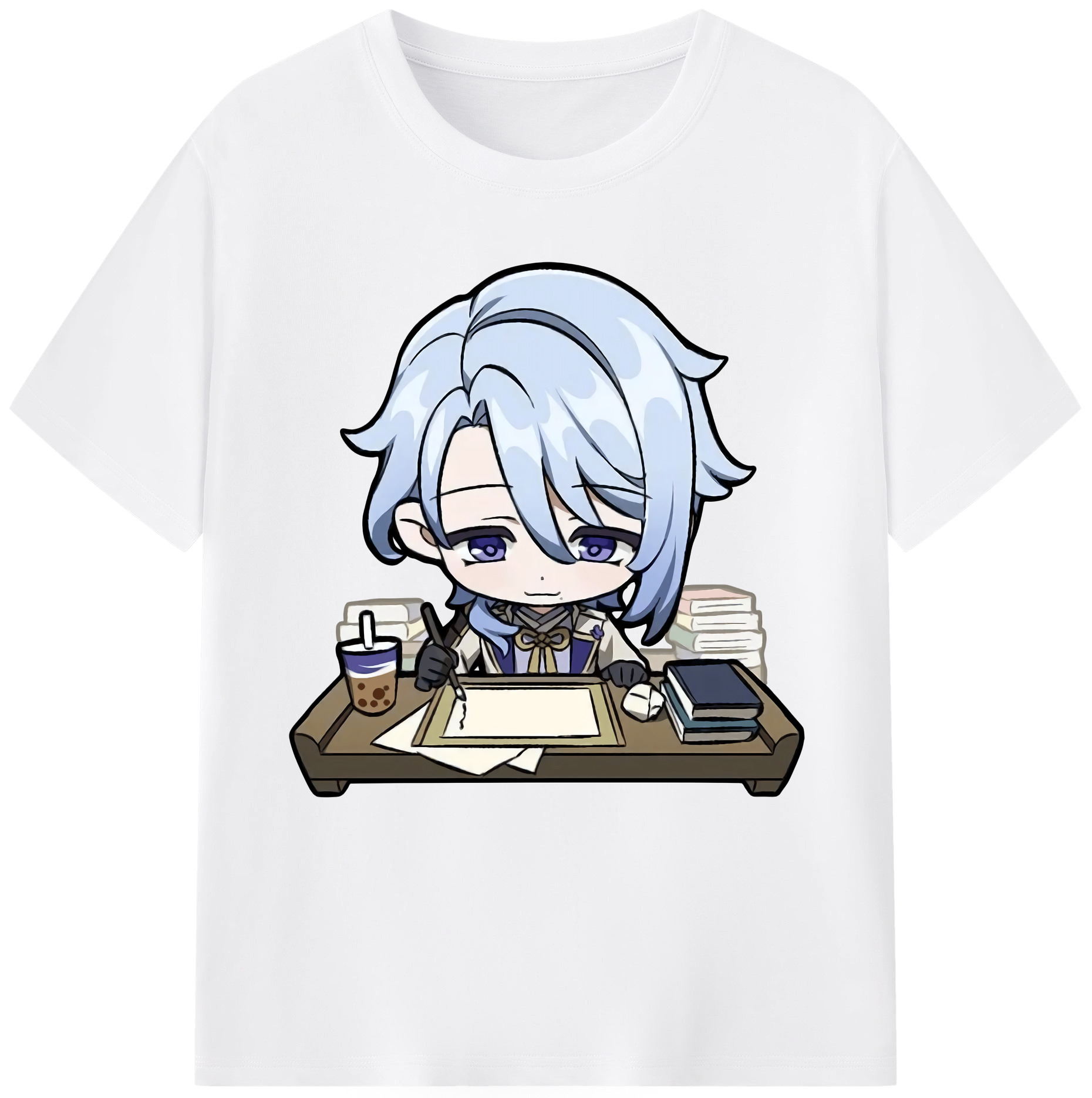げんし神 神里綾人 かみさとあやと genshin Kamisato Ayato 綿100％半袖Tシャツ（フロントプリント）