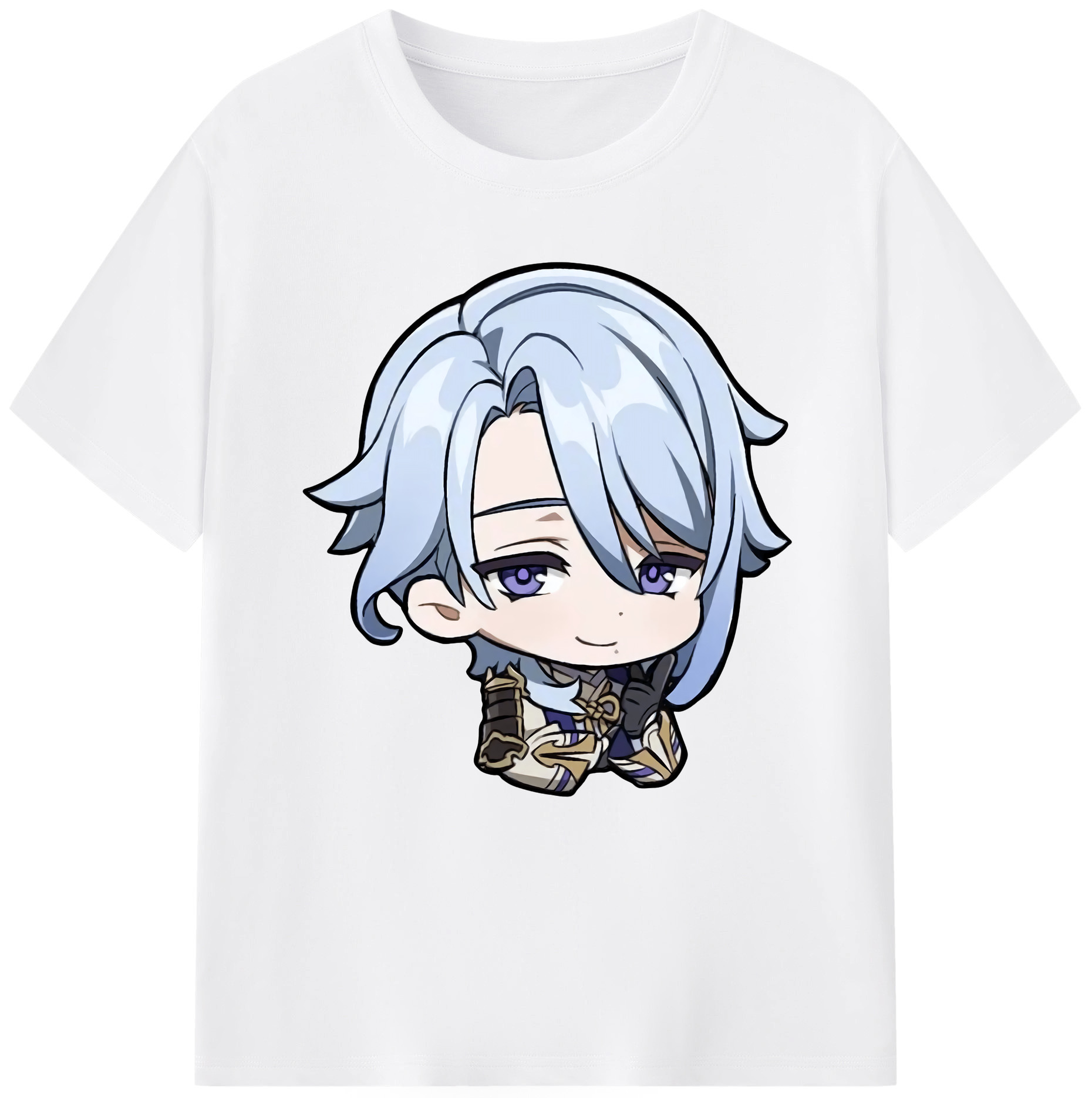 げんし神 神里綾人 かみさとあやと genshin Kamisato Ayato 綿100％半袖Tシャツ（フロントプリント）