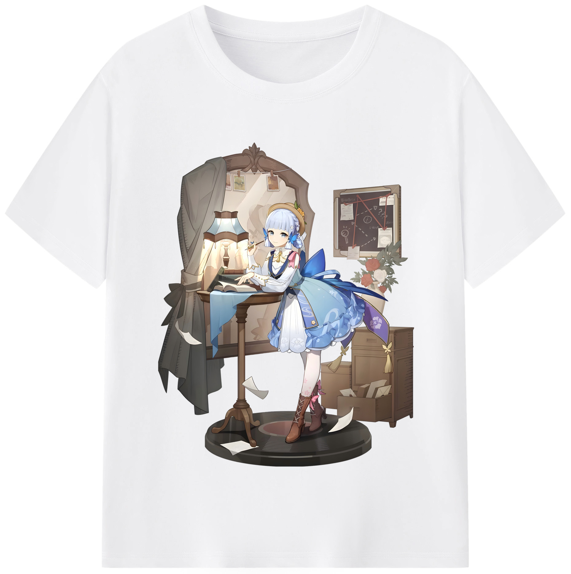 げんし神 神里綾華 神宮寺レン genshin Kamimiya Ren 綿100％半袖Tシャツ（フロントプリント）