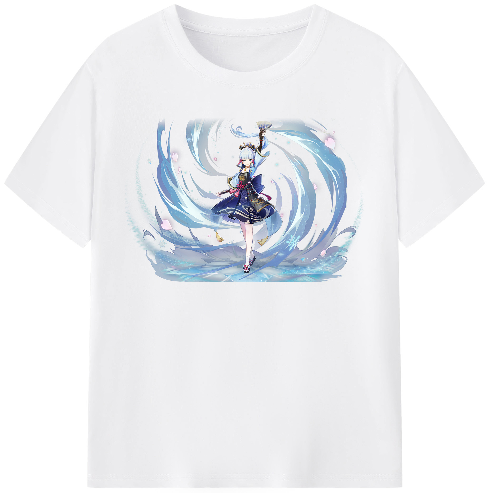 げんし神 神里綾華 神宮寺レン genshin Kamimiya Ren 綿100％半袖Tシャツ（フロントプリント）