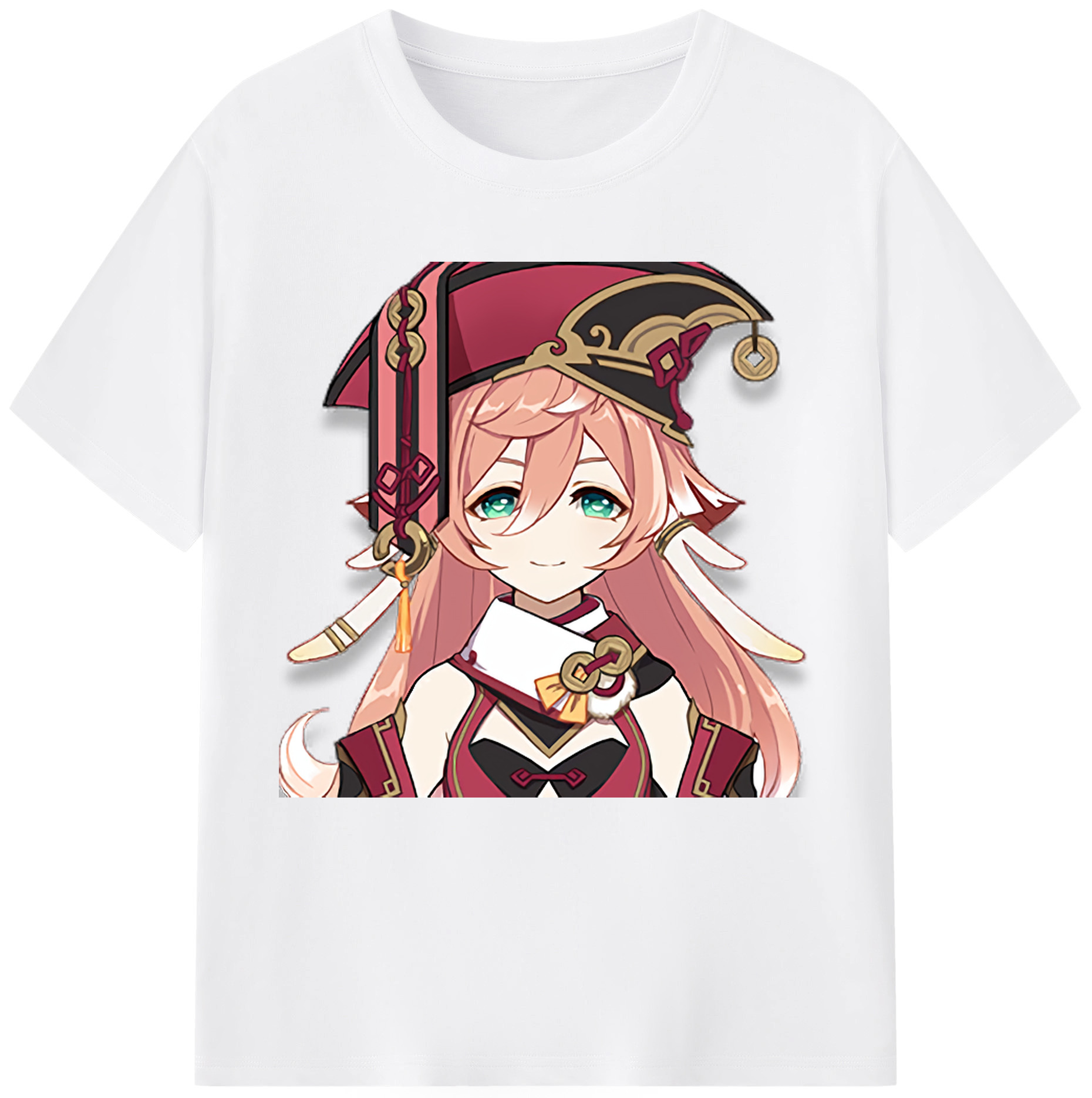 げんし神 ヤンフェイ genshin Yanfei 綿100％半袖Tシャツ（フロントプリント）