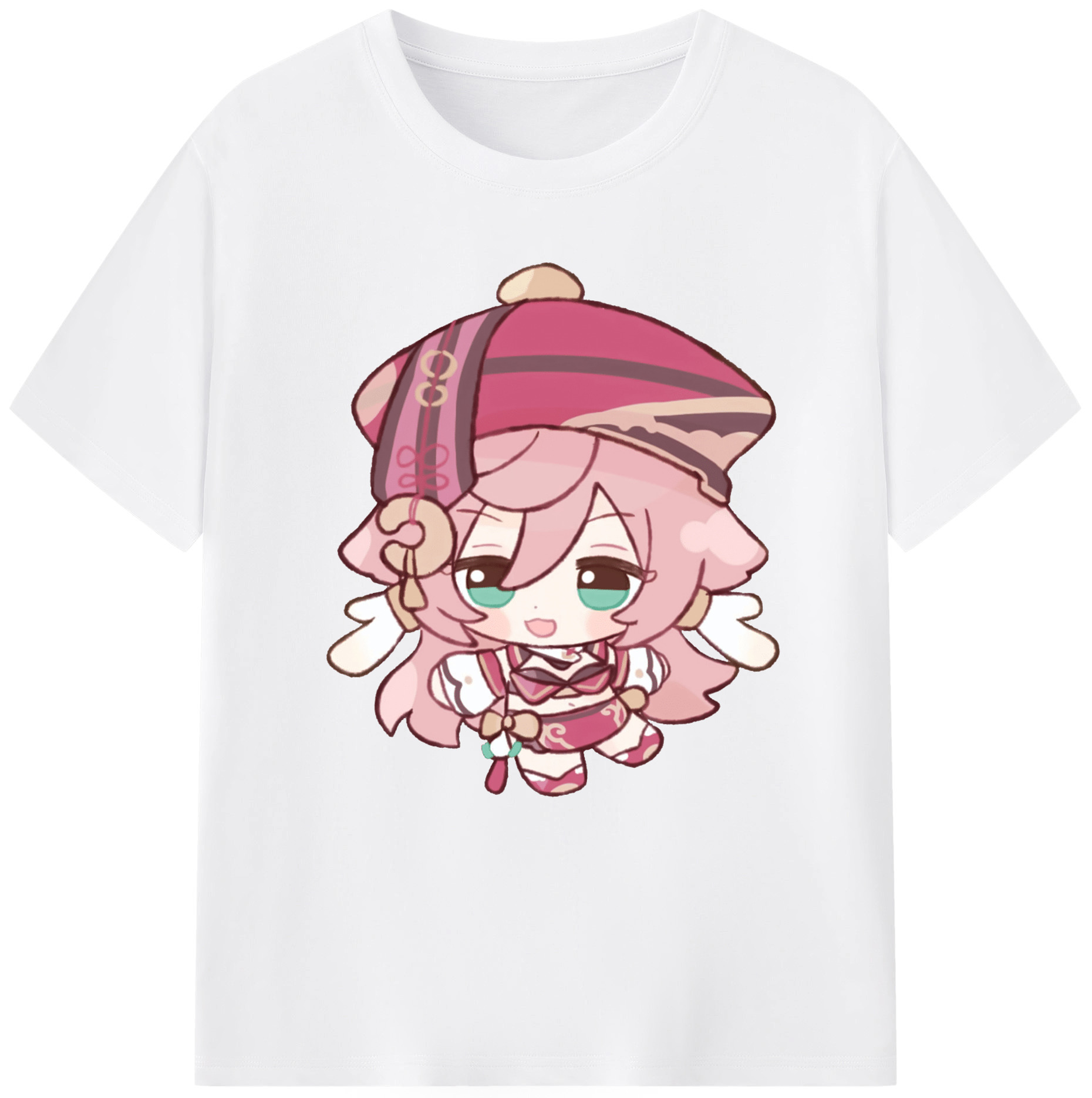 げんし神 ヤンフェイ genshin Yanfei 綿100％半袖Tシャツ（フロントプリント）