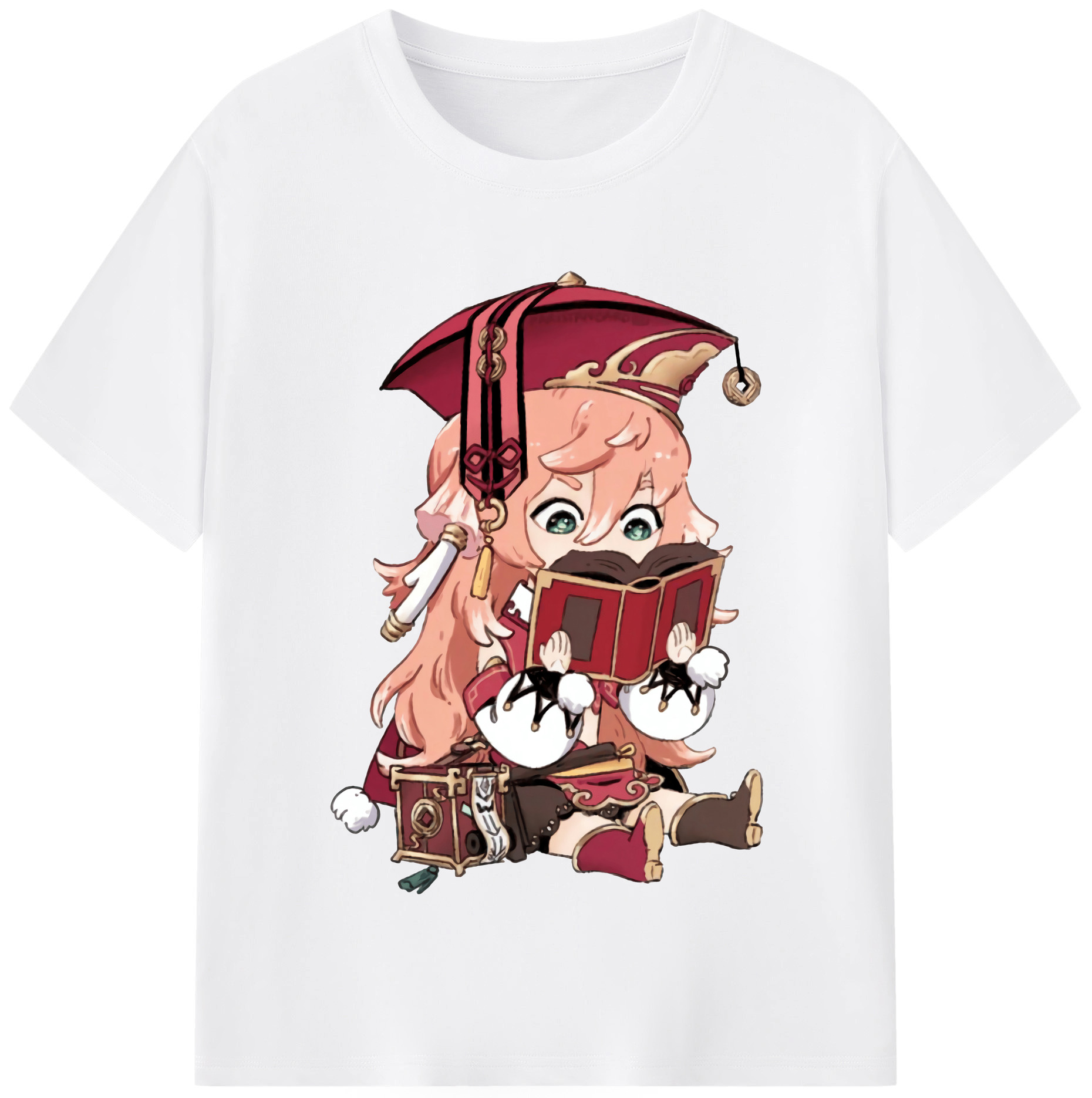げんし神 ヤンフェイ genshin Yanfei 綿100％半袖Tシャツ（フロントプリント）