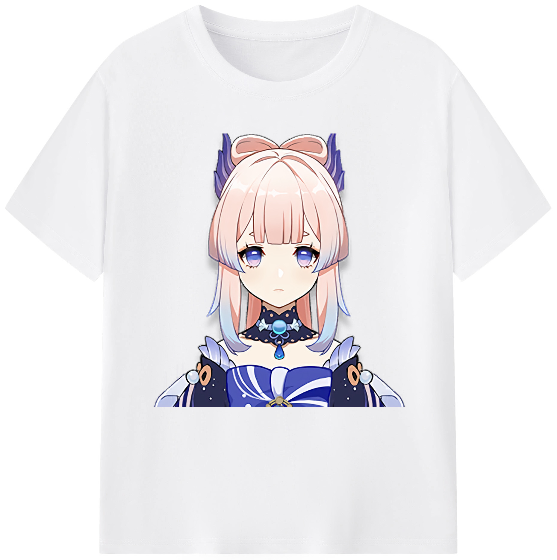げんし神 珊瑚宮心海 サンゴノミヤ・ココミ genshin Sangonomiya Kokomi 綿100％半袖Tシャツ（フロントプリント）